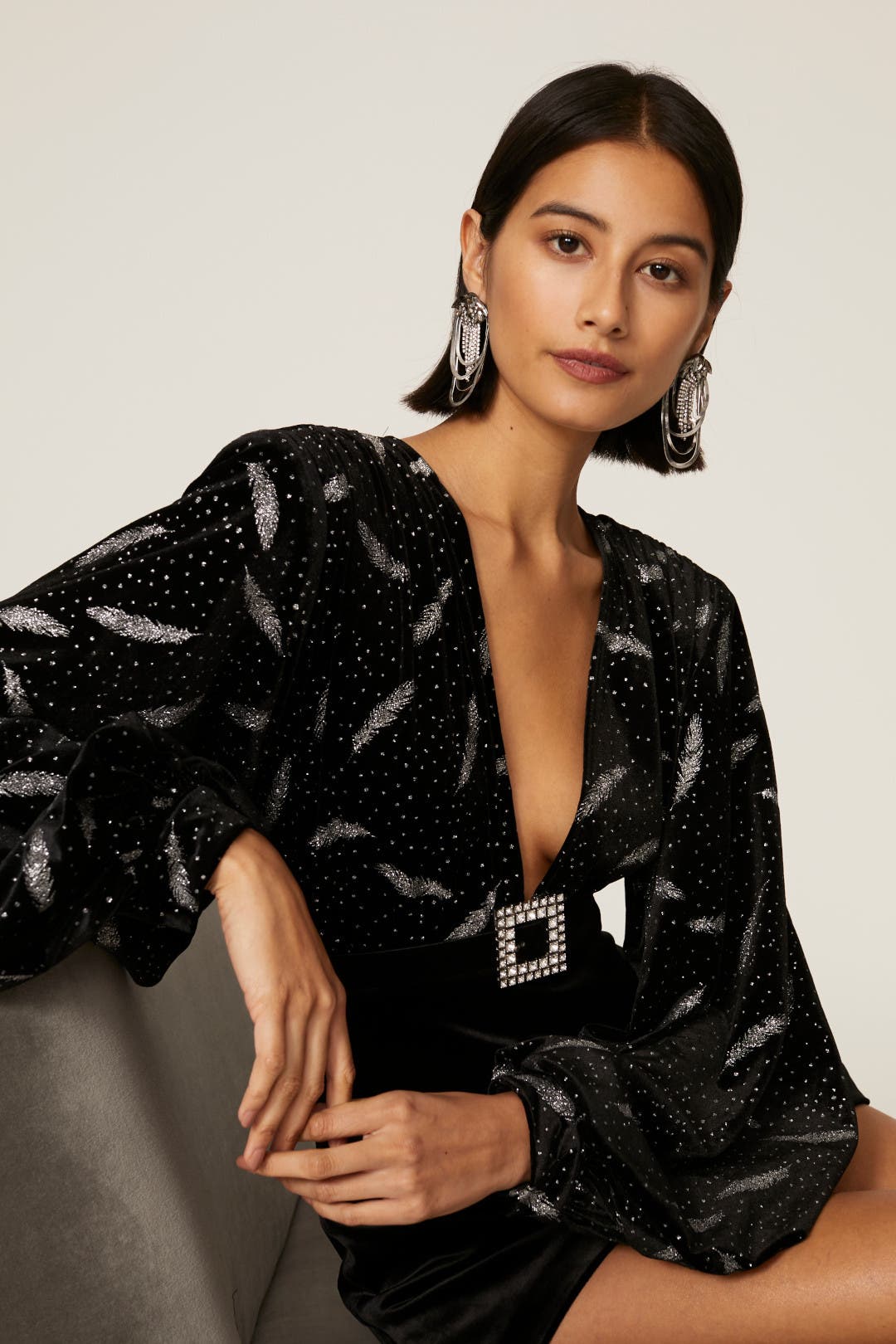 Maria Velvet Romper by Bronx and Banco | Rent the Runway