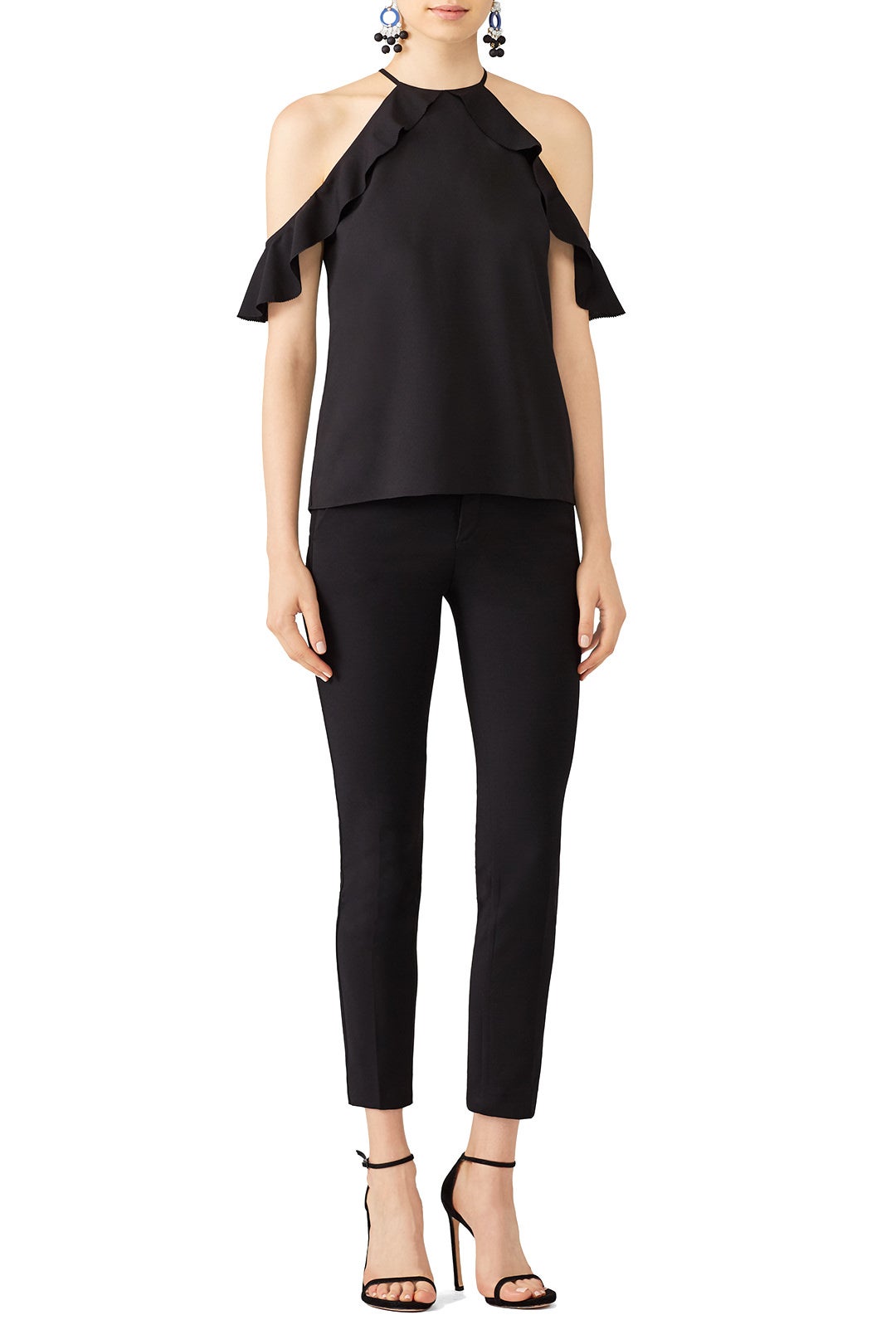 Black Saga Ruffle Top by Cooper & Ella 3