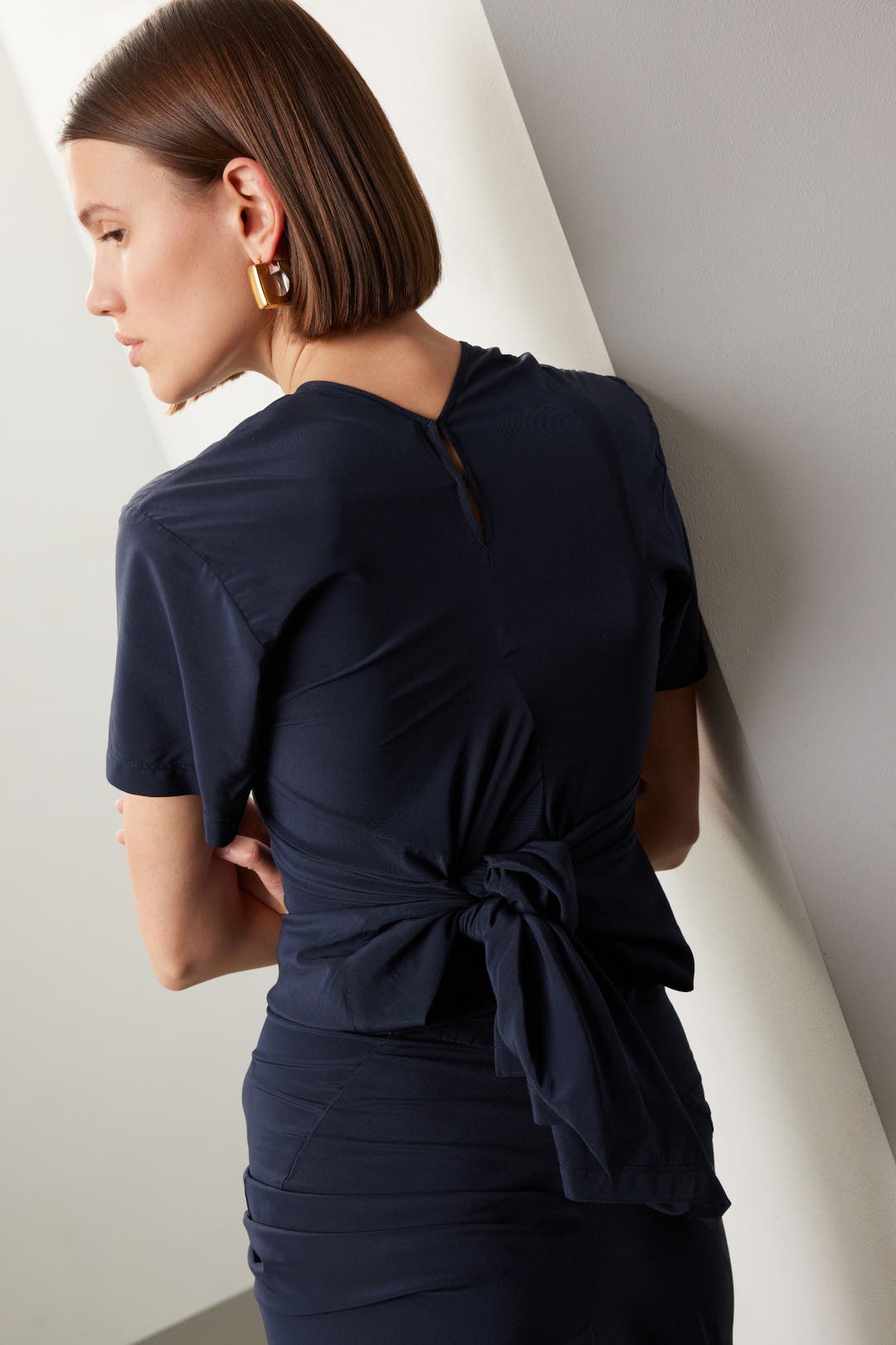 ワンピース Proenza Schouler Dress Proenza Schouler Plunging Halter Twisted Matte Viscose Maxi