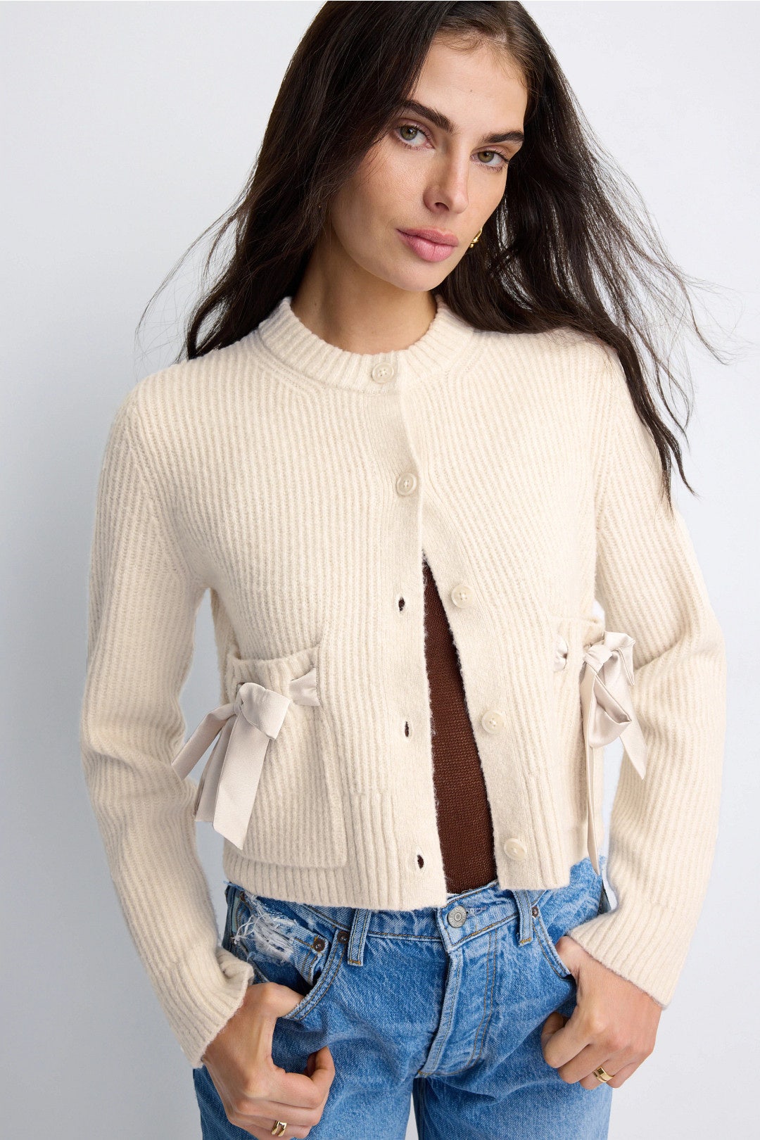 Stassi Satin Tie Cardigan by Splendid 3