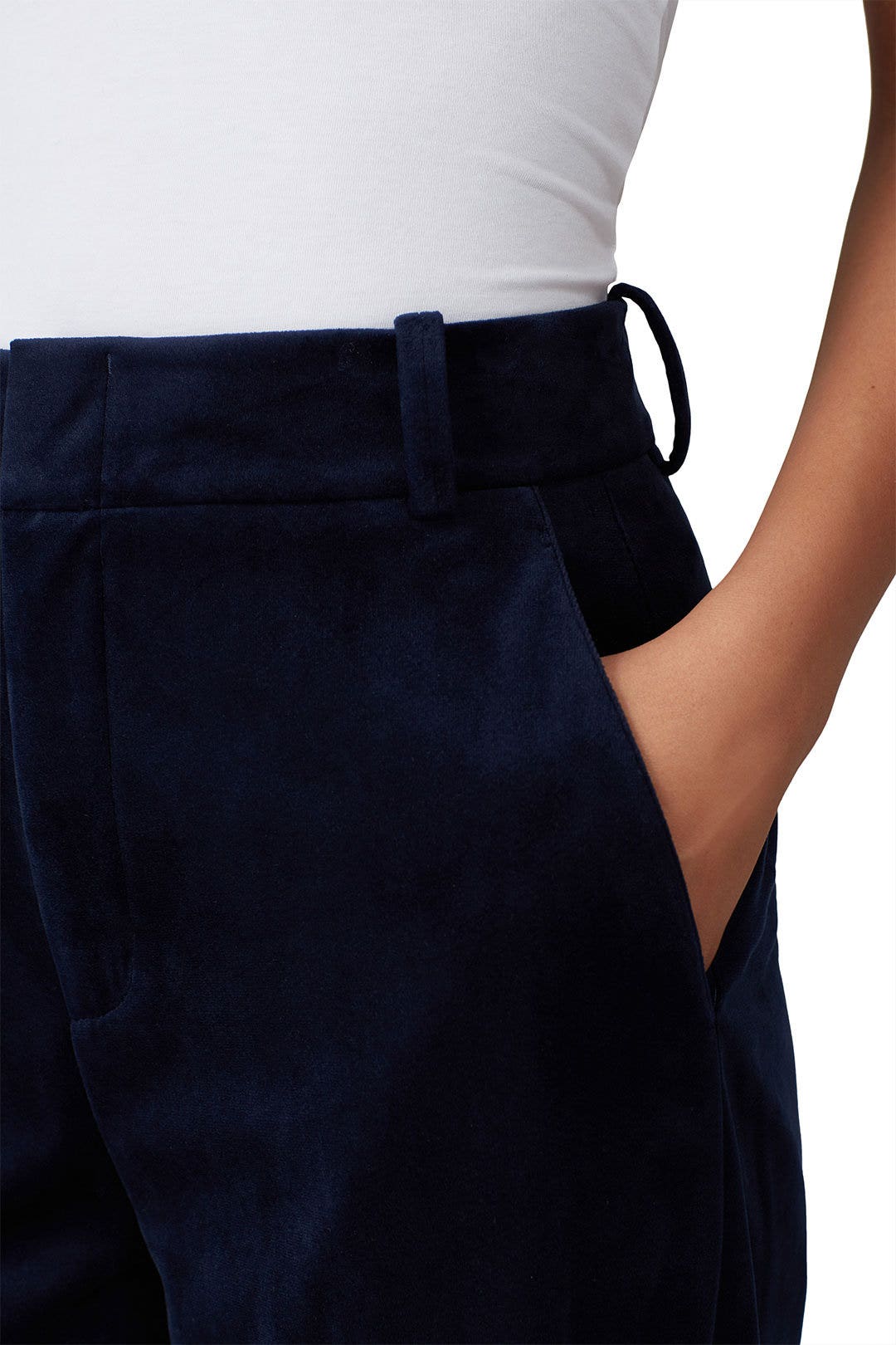 Velvet Cropped Trousers by VINCE. 3