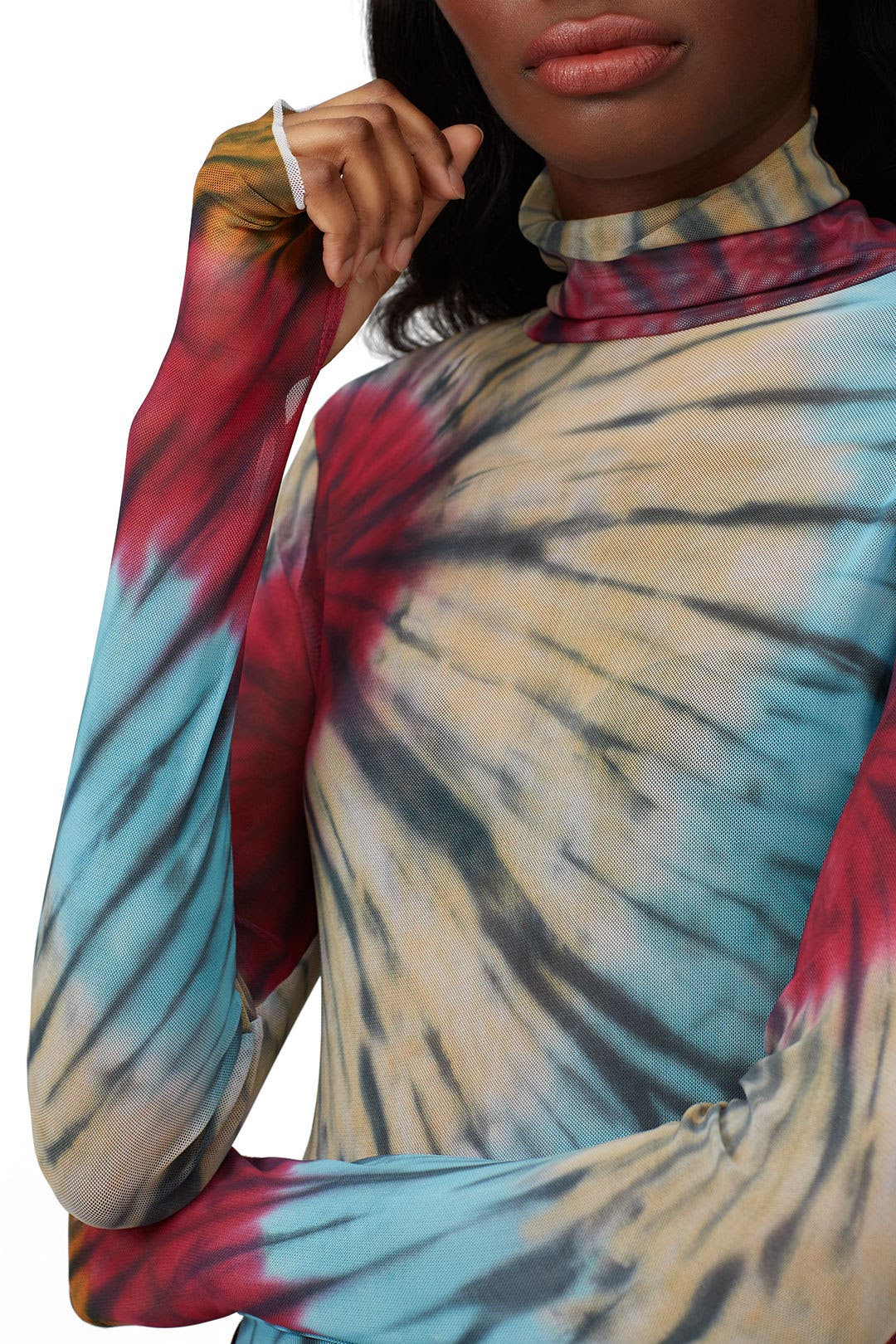 Zadie Tie Dye Turtleneck by AFRM | Rent the Runway