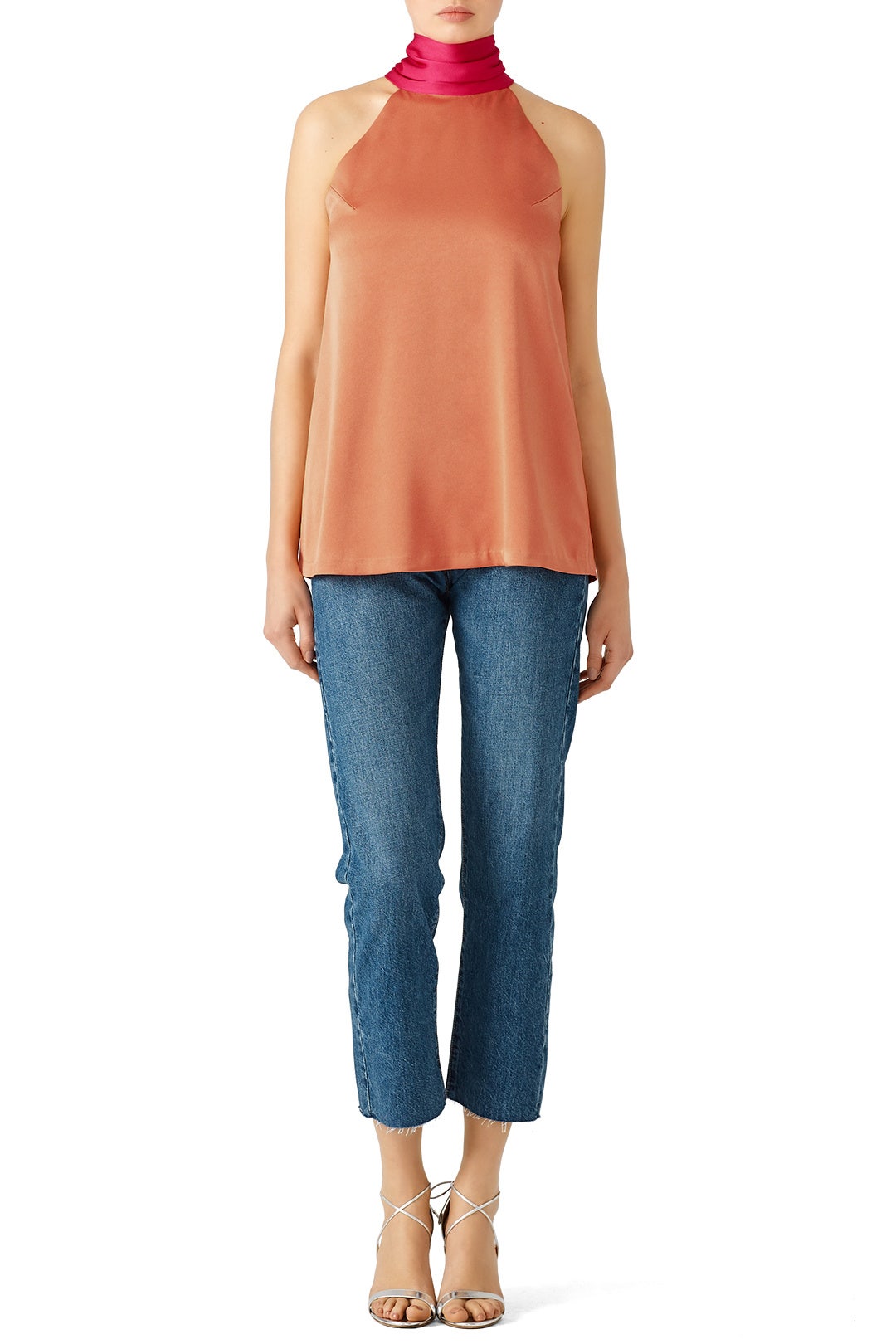 Orange Sash Top by GALVAN 3