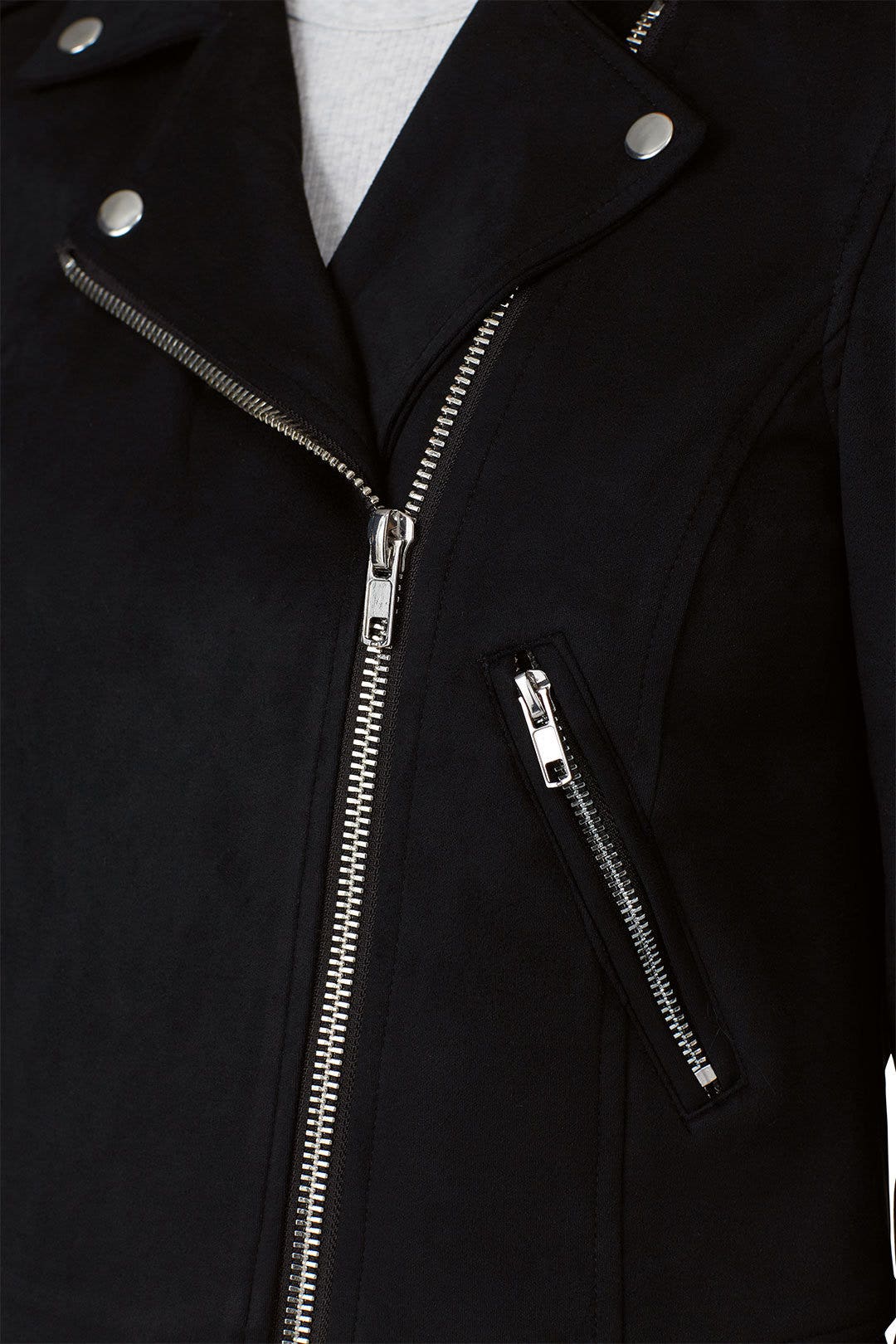 Black Suede Moto Jacket by Louna 3