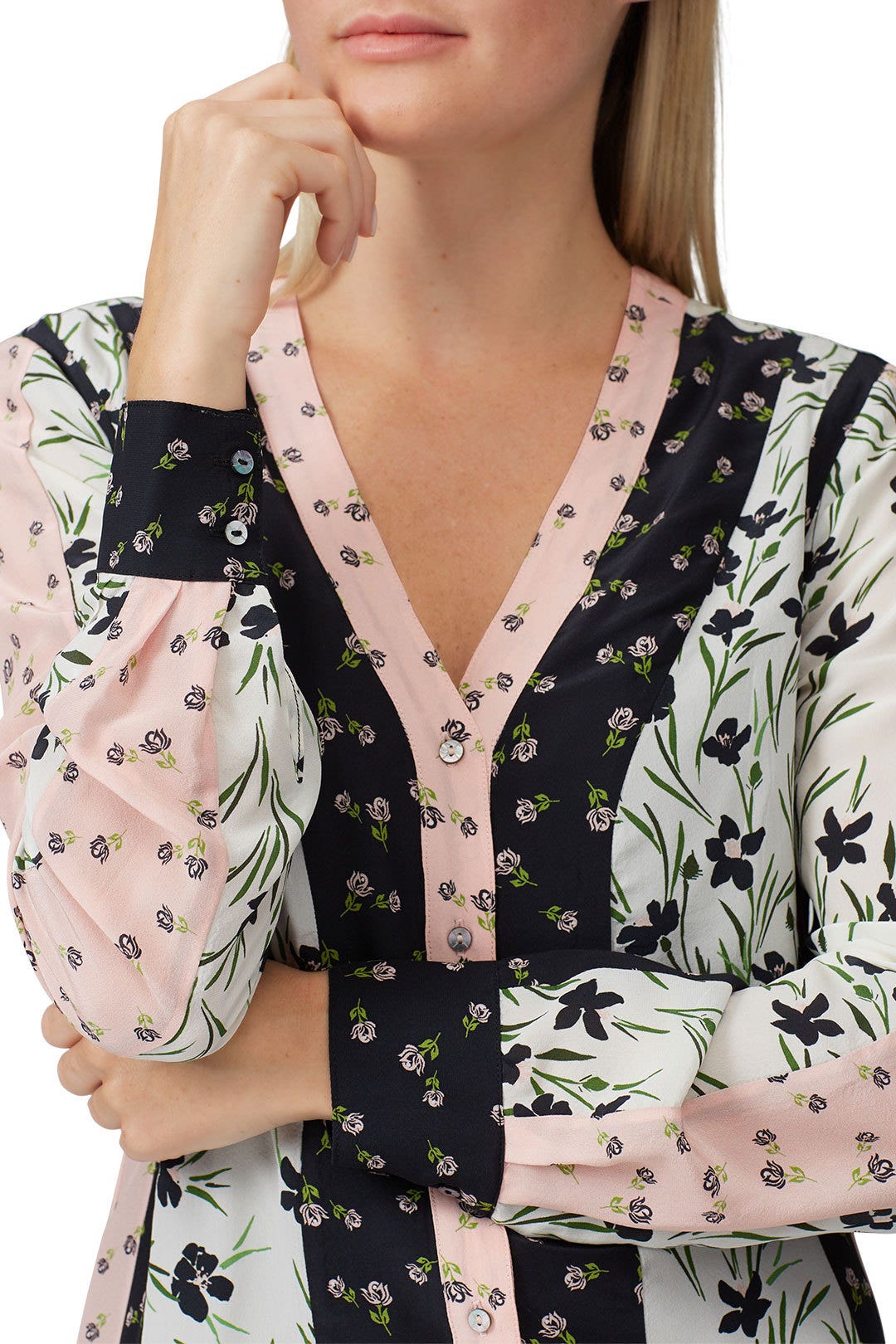 Tulip Ditzy Button Down Dress by Nicole Miller 3