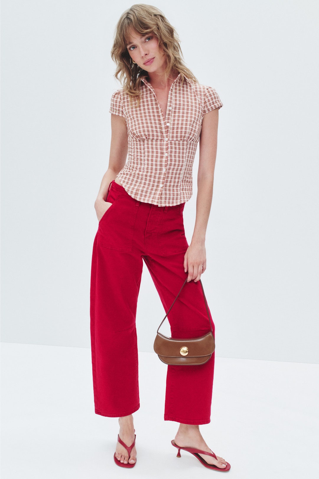 Utility Soft Barrel Mid Rise Jeans by LE JEAN 3