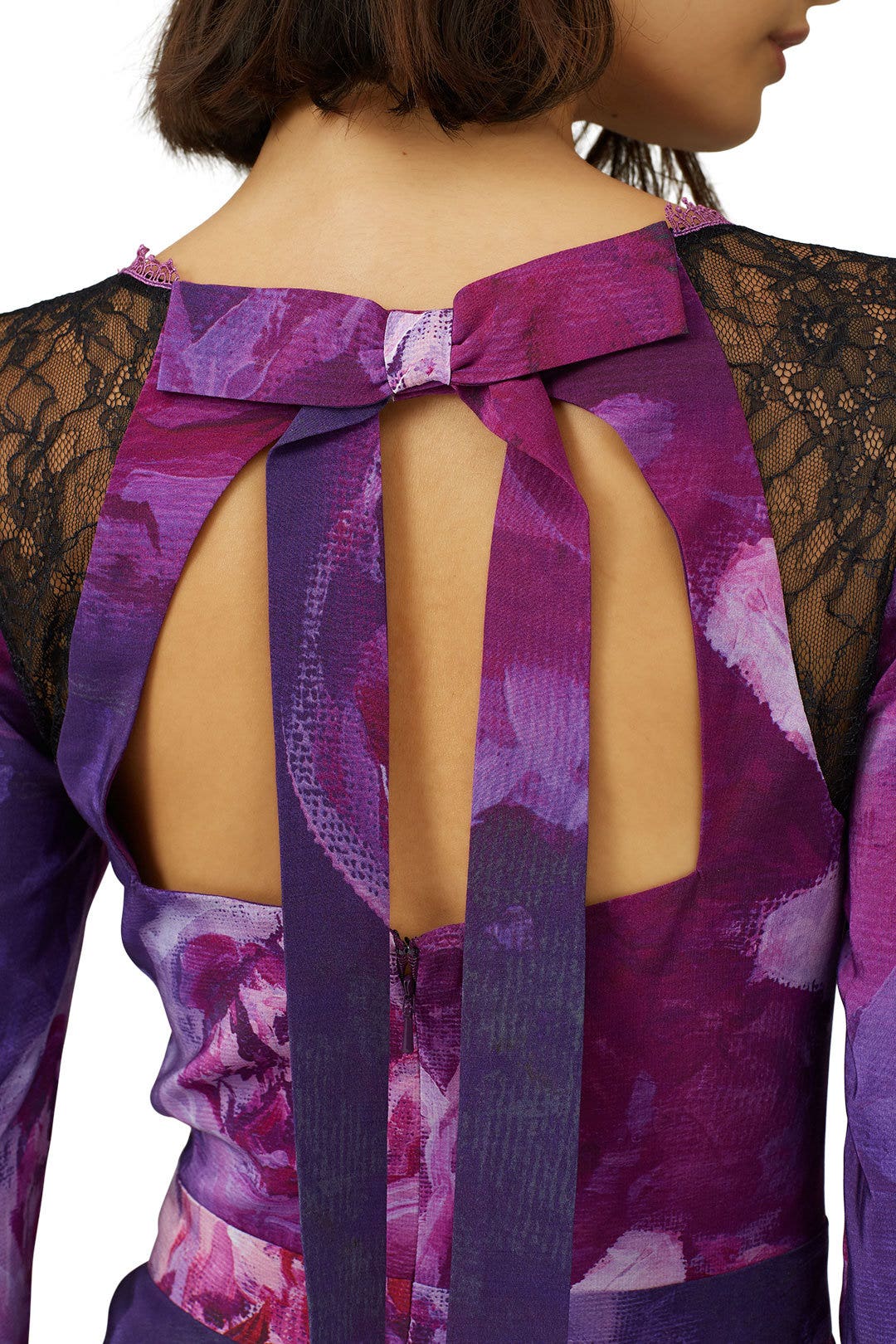 Floral Bow Back Top by Marchesa Notte 3