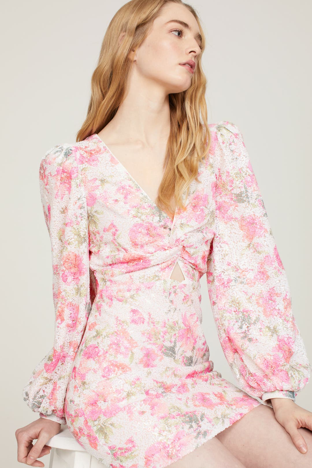ワンピース Muguet printed Romantic Dress kyoplan / Muguet-printed Romantic Dress