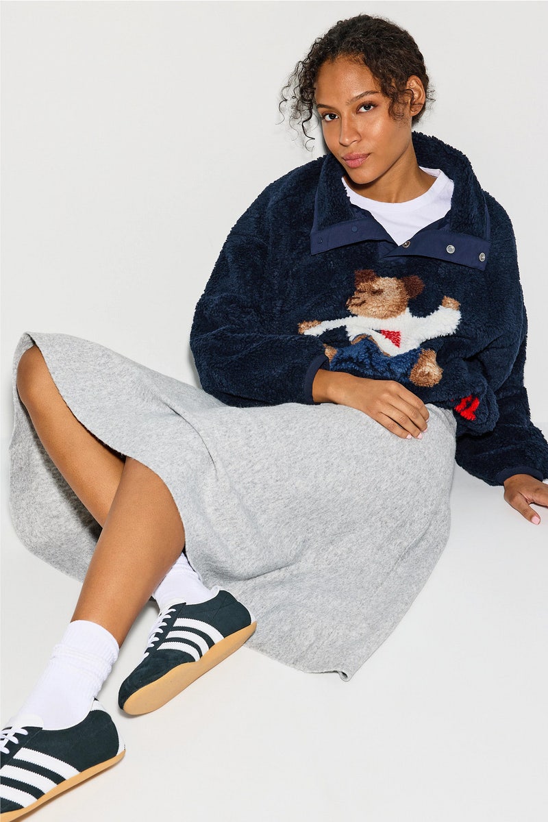 Pile Fleece Knit Long Sleeve Mock Neck Pullover by Polo Ralph Lauren - Photo 3