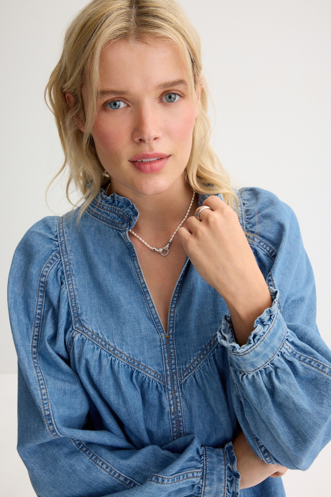 Denim Lay Top