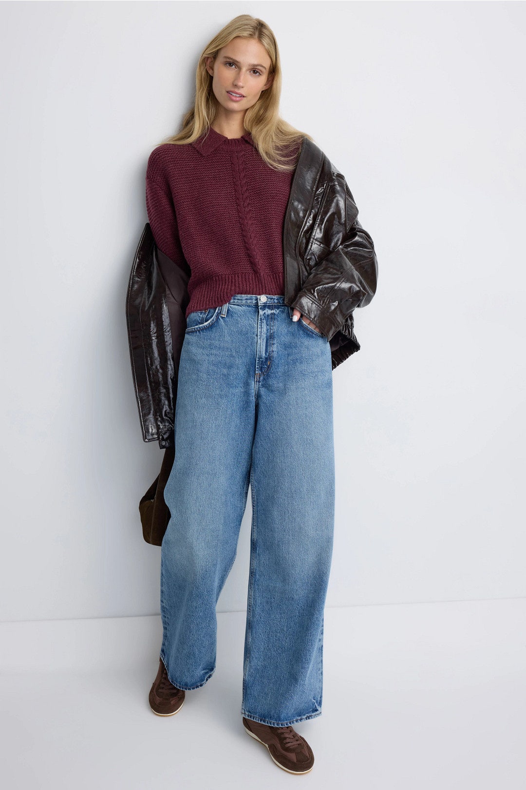 Everly Cable Collared Pullover Sweater by Marine Layer 3