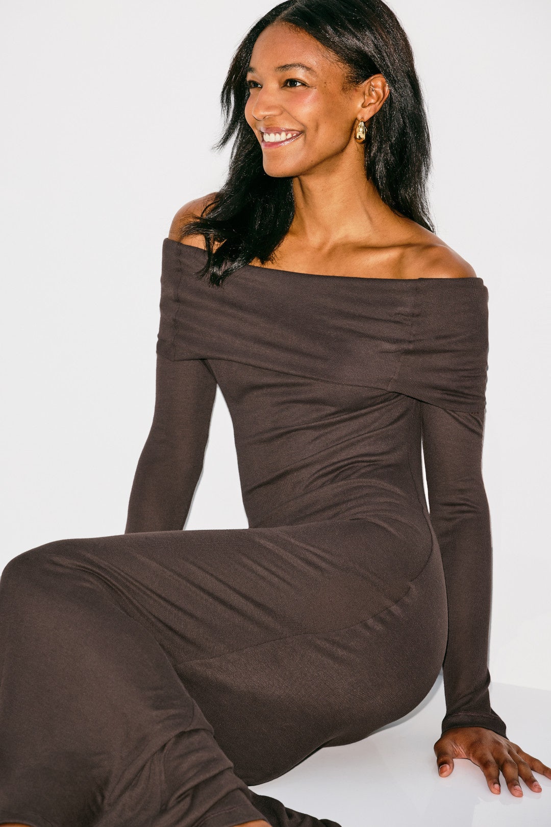 Jytte Off The Shoulder Midi Dress by By Malene Birger 3