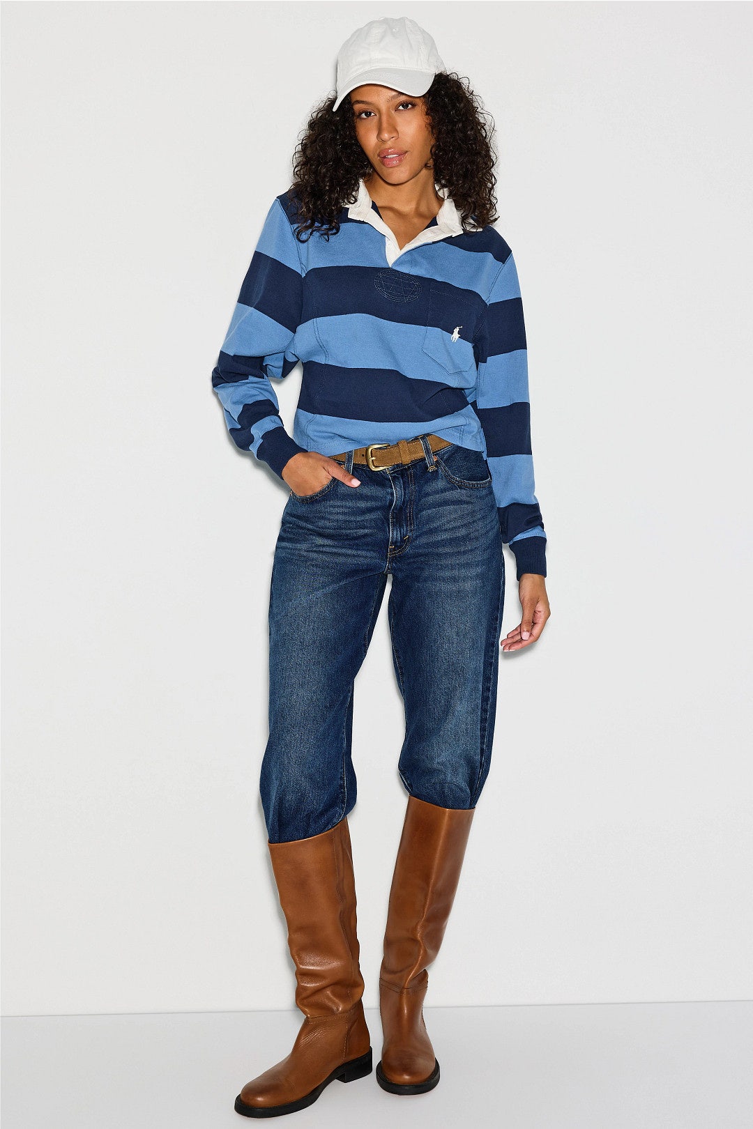 Vintage Jersey Knit Rugby Pullover