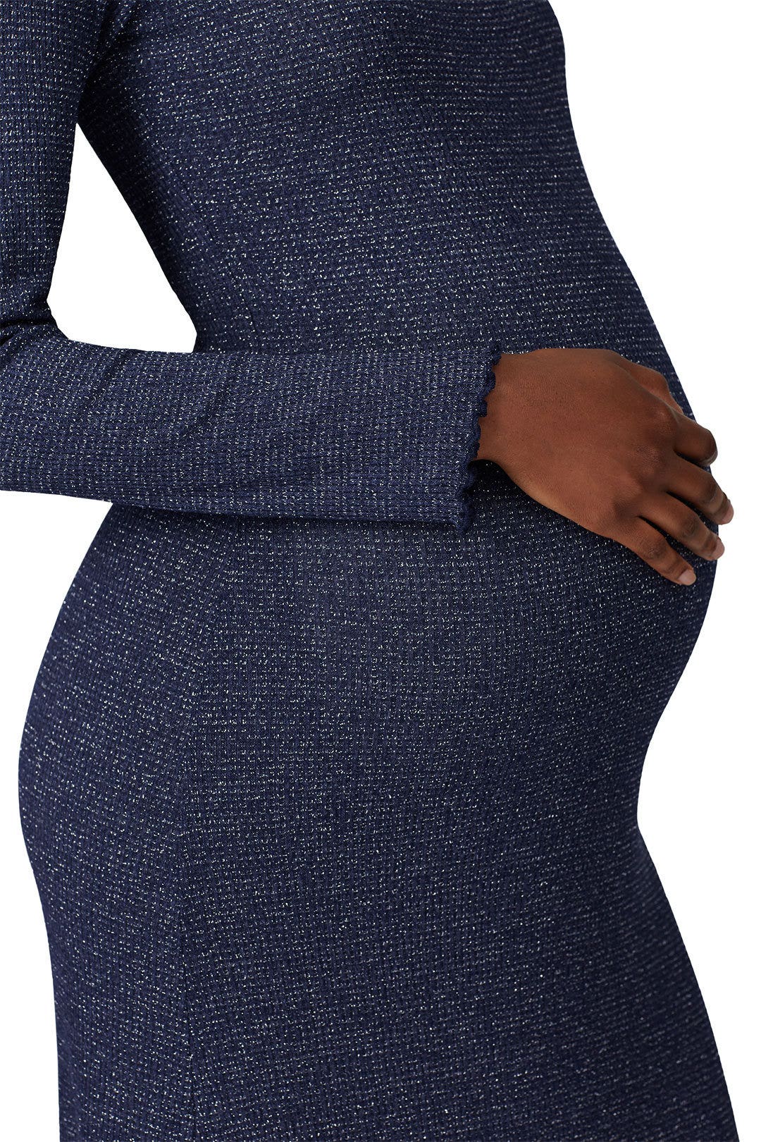 Metallic Rib Mara Maternity Dress by Rachel Pally 3