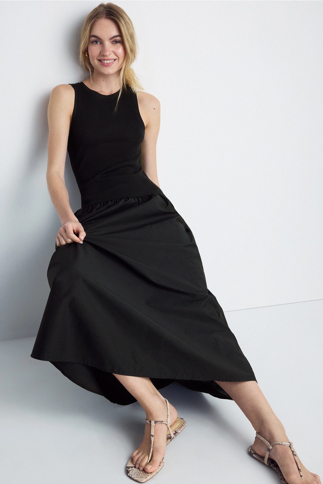 Black Take Me Away Midi Dress by Sanctuary 3