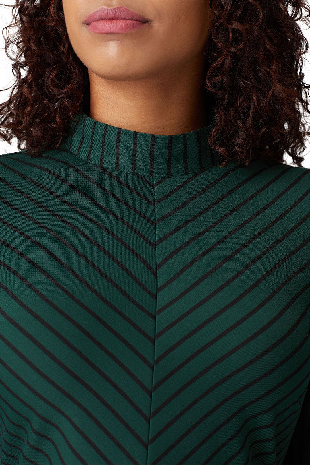 Striped Mock Neck Dress by ELOQUII 3