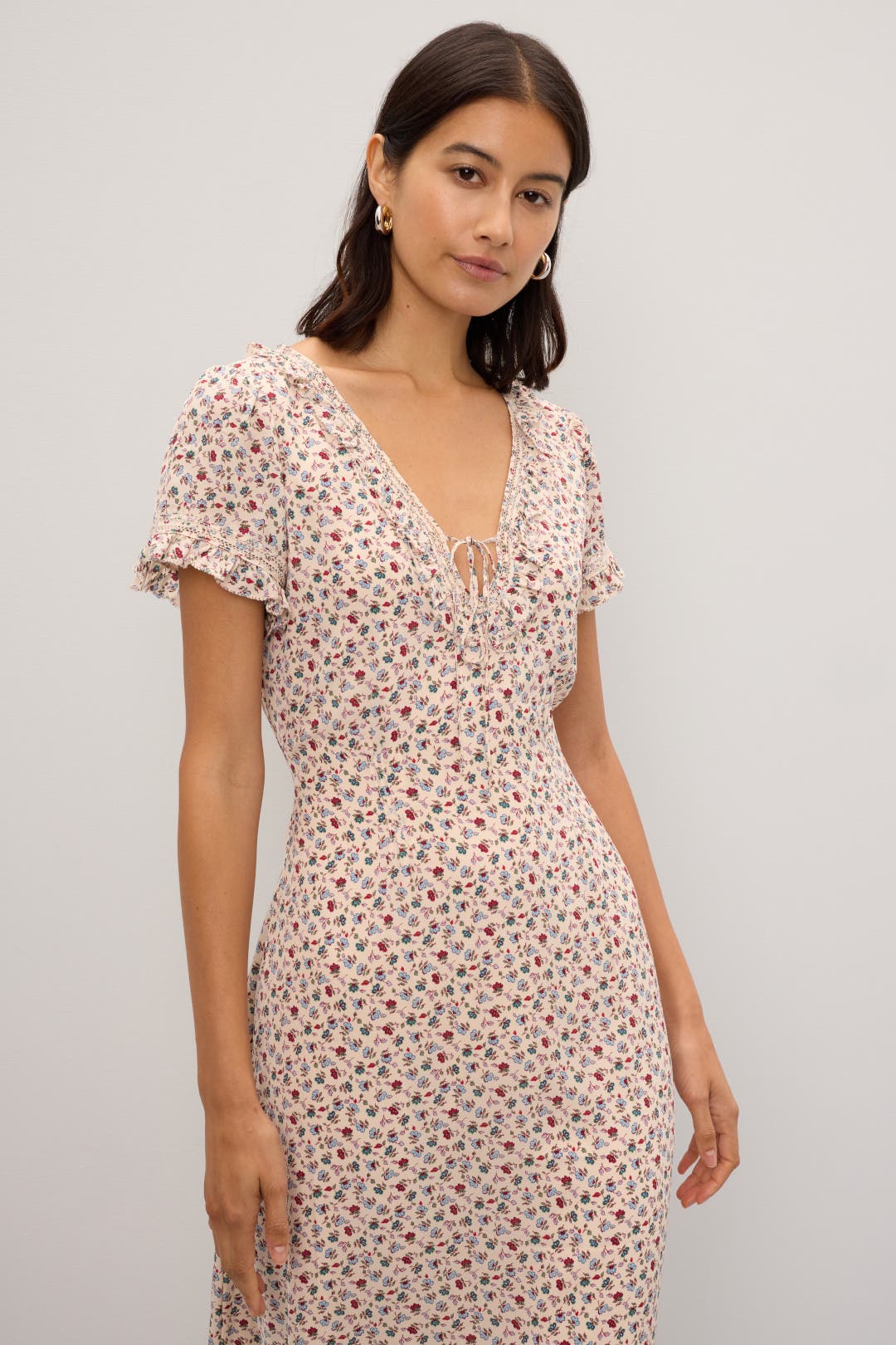Ruffle-Trim Floral Dress by Polo Ralph Lauren | Rent the Runway