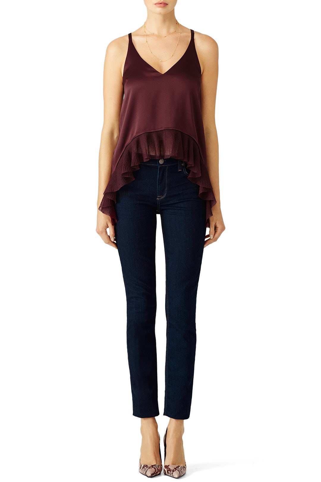 Maroon Manette Top by Elizabeth and James 3