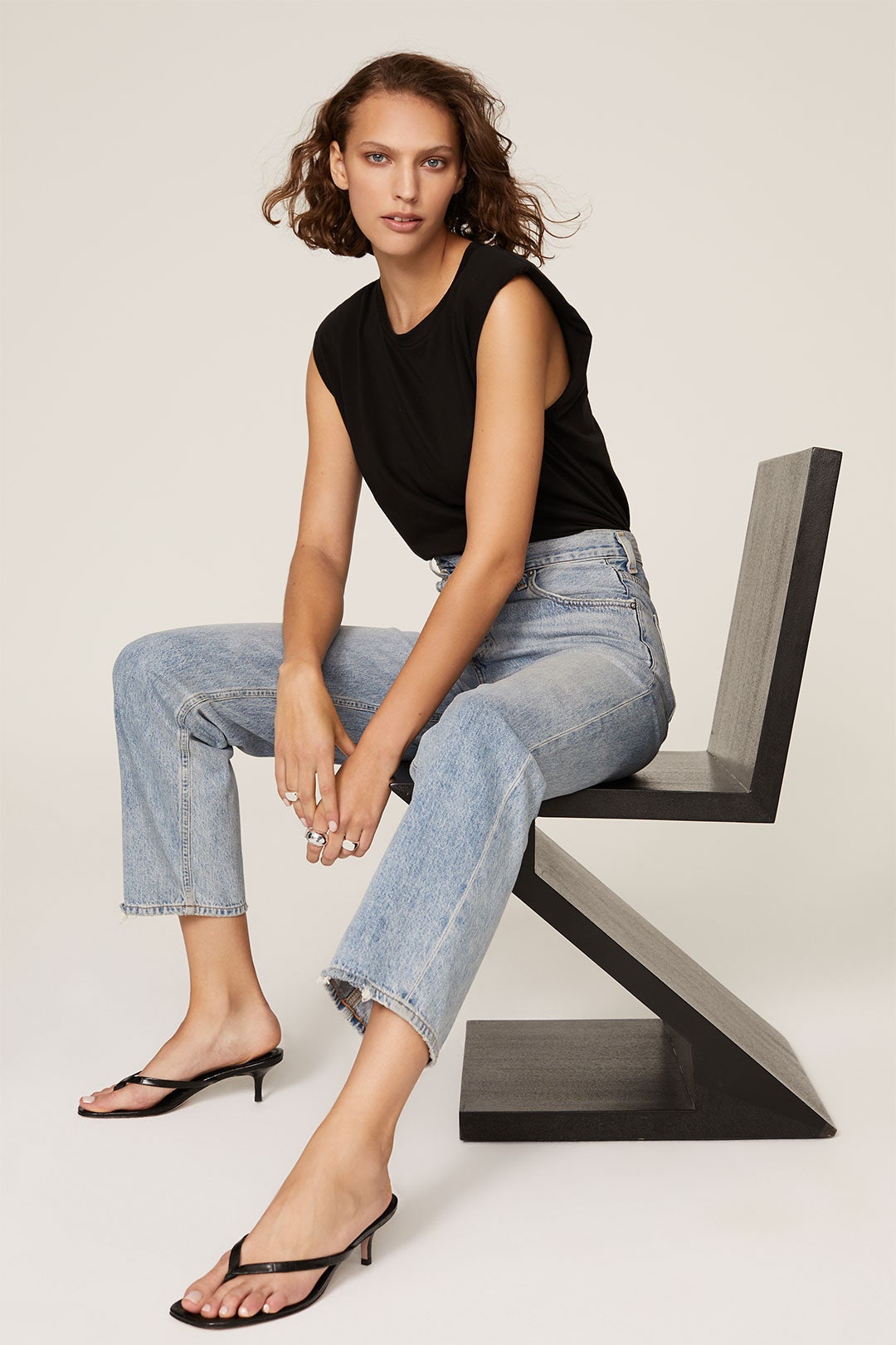 Shoulder Pad Tee by 7 For All Mankind 3