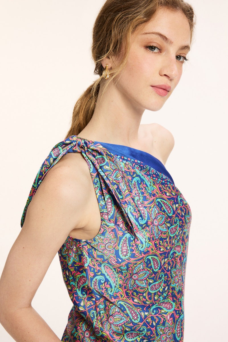 Paisley Asymmetric Top by Lauren Ralph Lauren - Photo 3