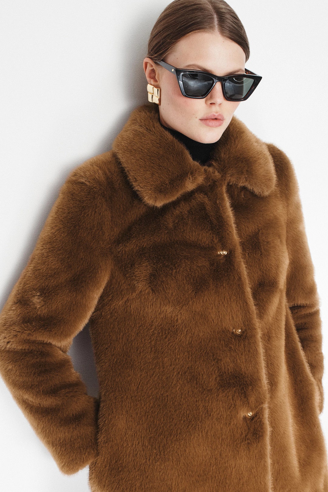Gaspard Faux Fur Coat by Maje 3