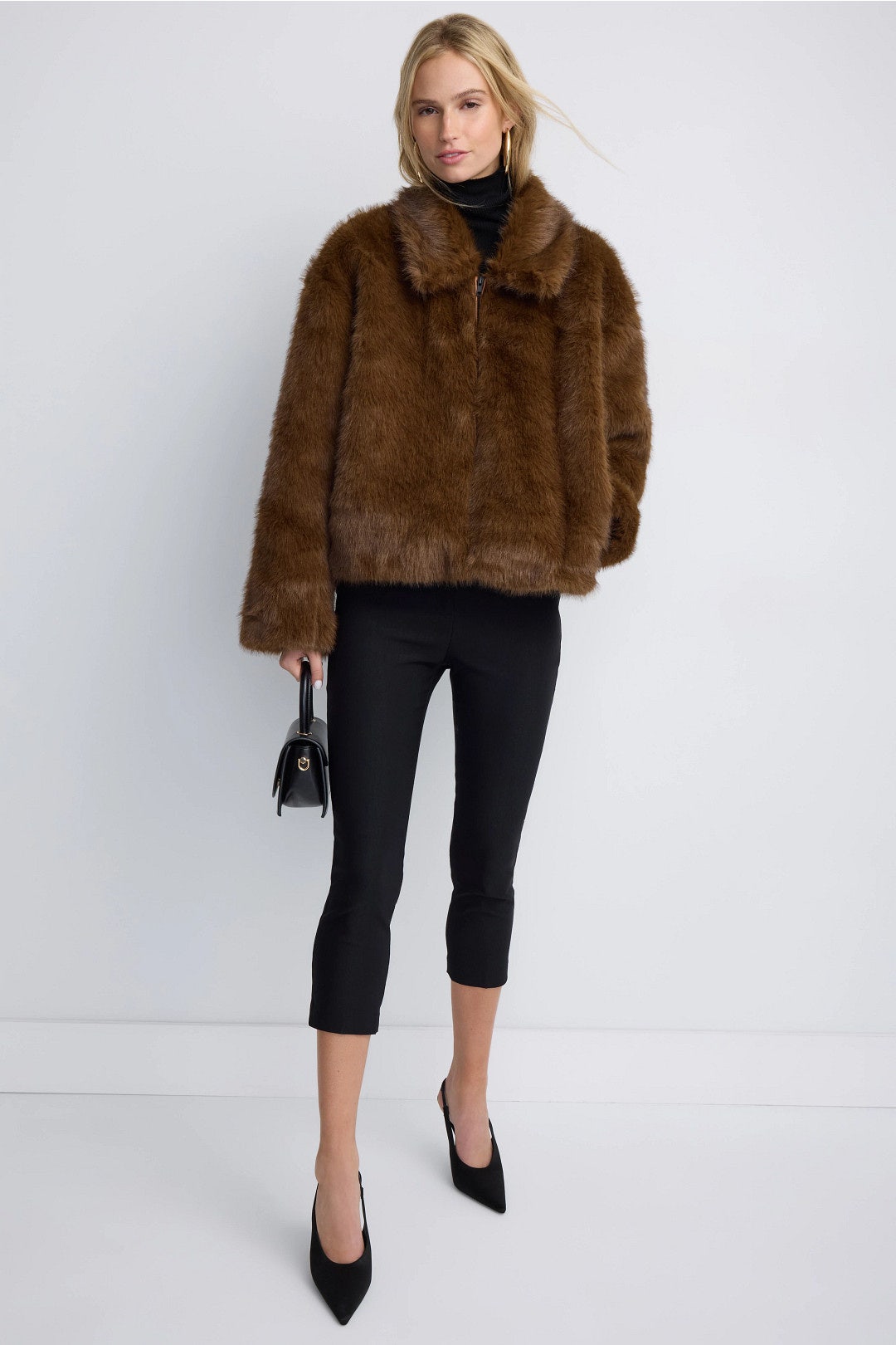 Sylvie Zip Faux Fur Jacket