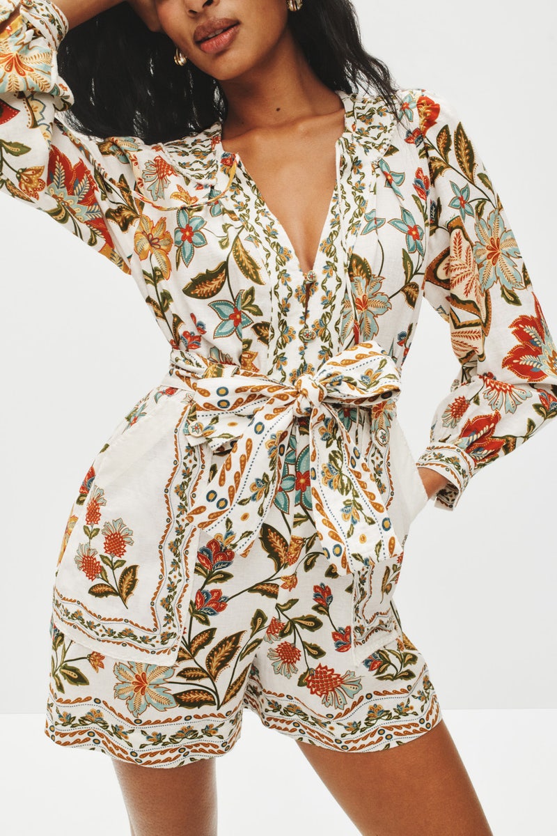 Botanicals Off-White Romper by FARM Rio - Photo 3