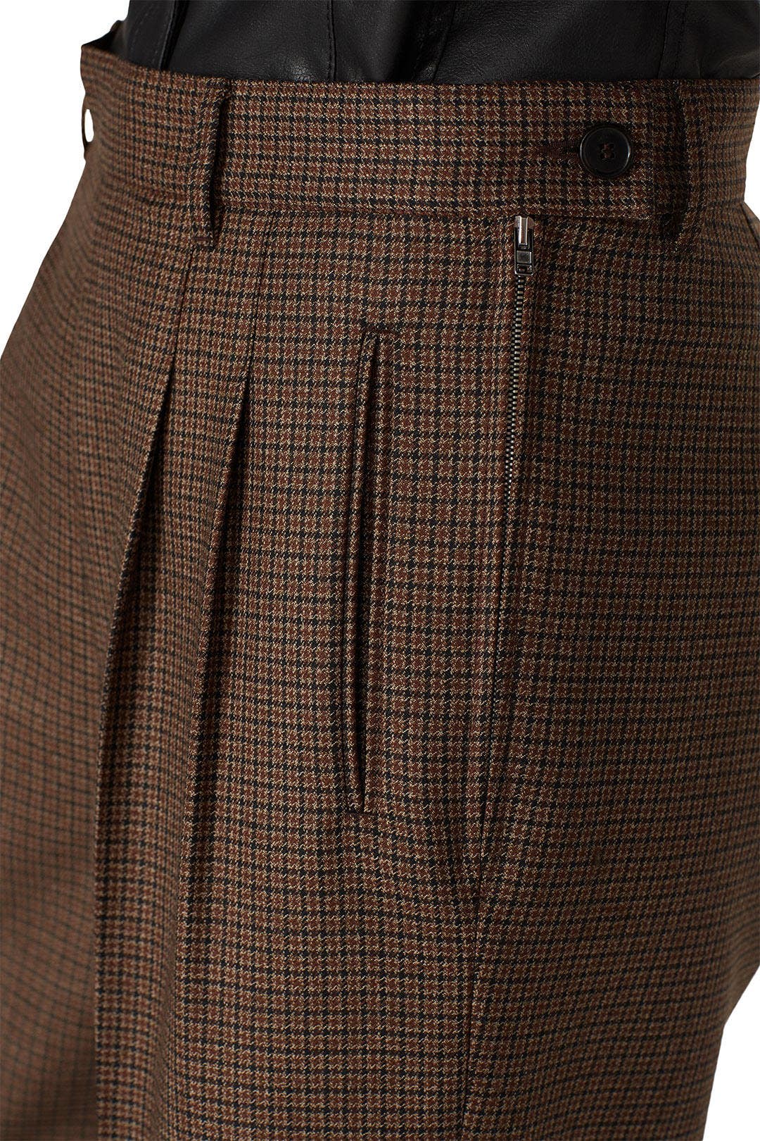 Brown Wool Culottes by Maison Margiela 3