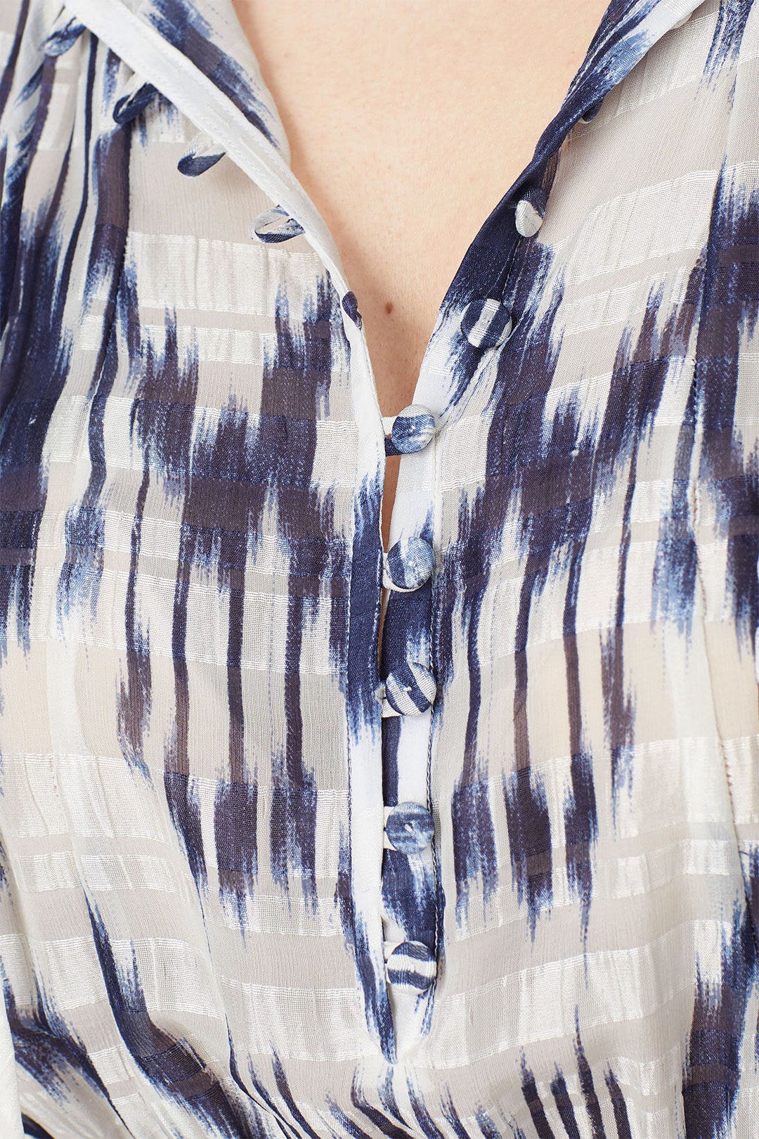 Short Sleeve Ikat Smock Dress by Rebecca Taylor NYC 3