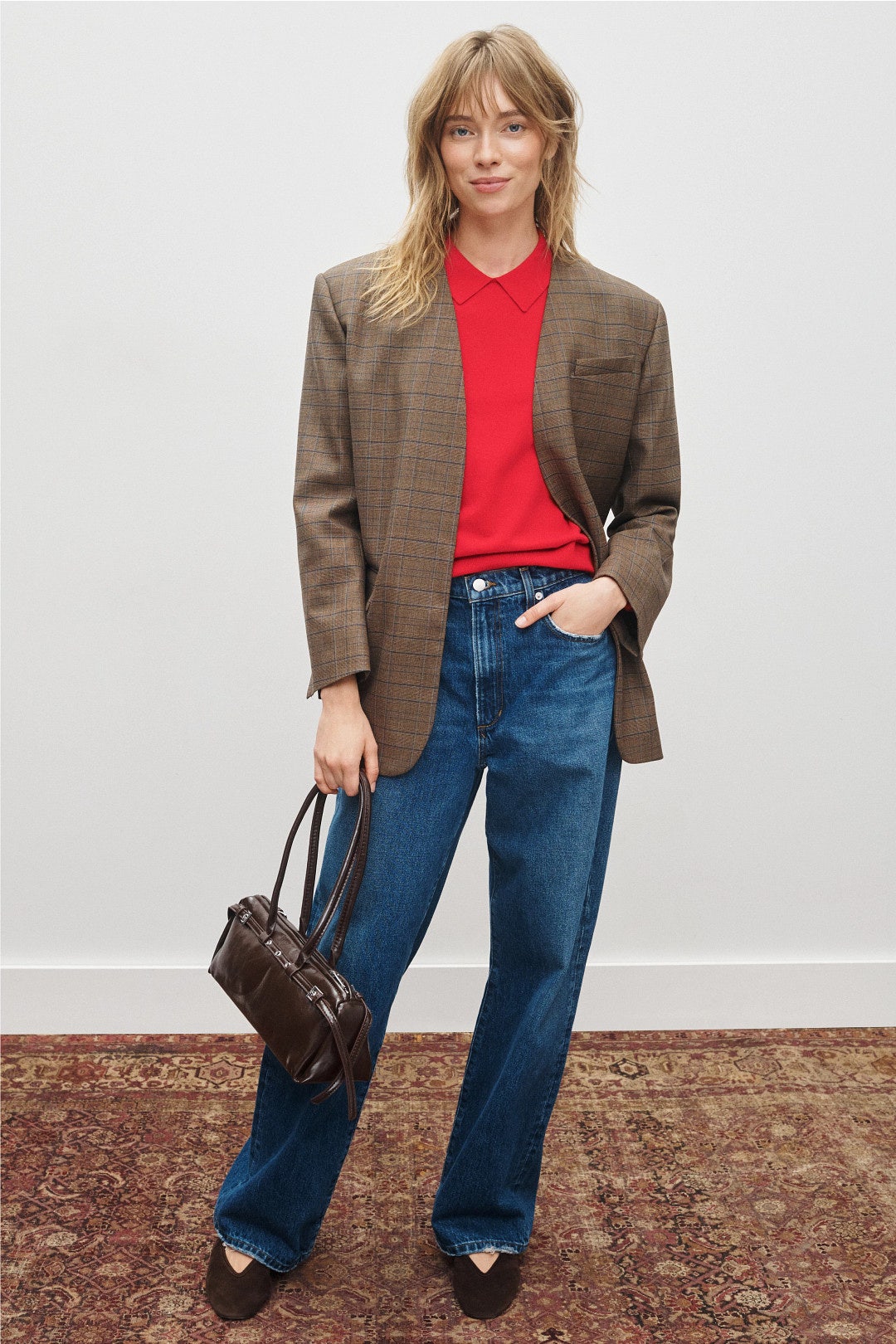 Phoebe Peachskin Polo Sweater by Splendid 3