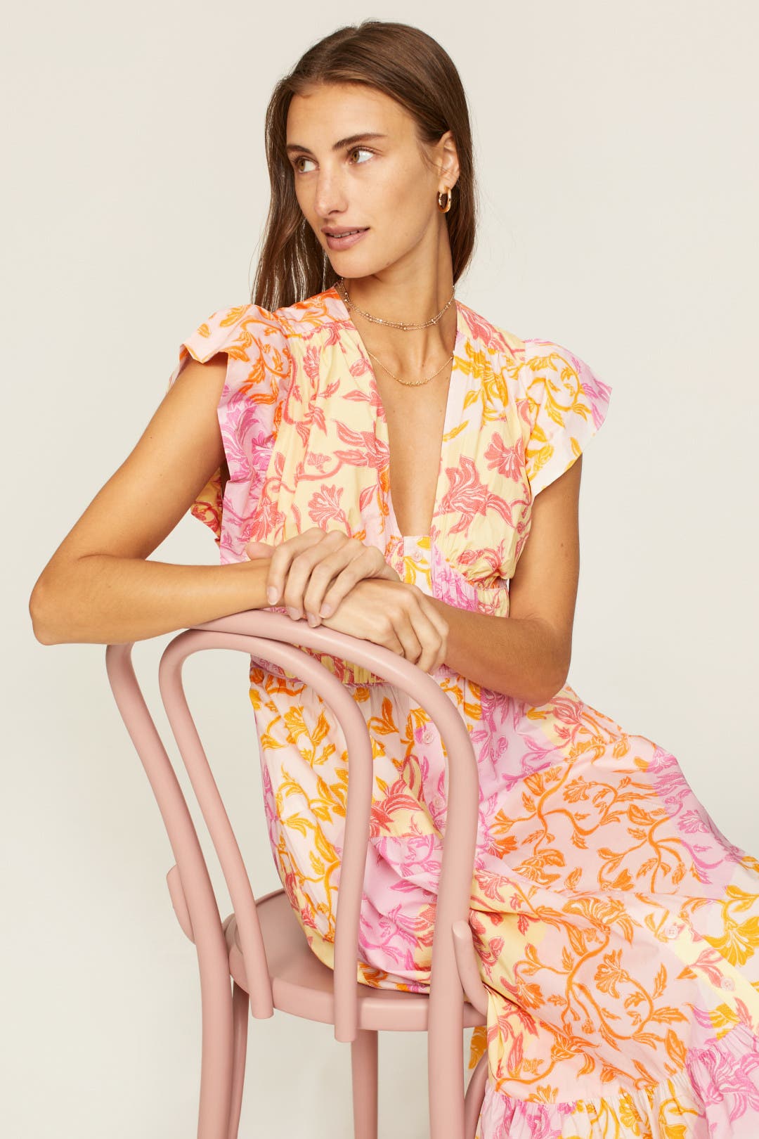Tiered Midi Dress by Derek Lam 10 Crosby x RTR | Rent the Runway