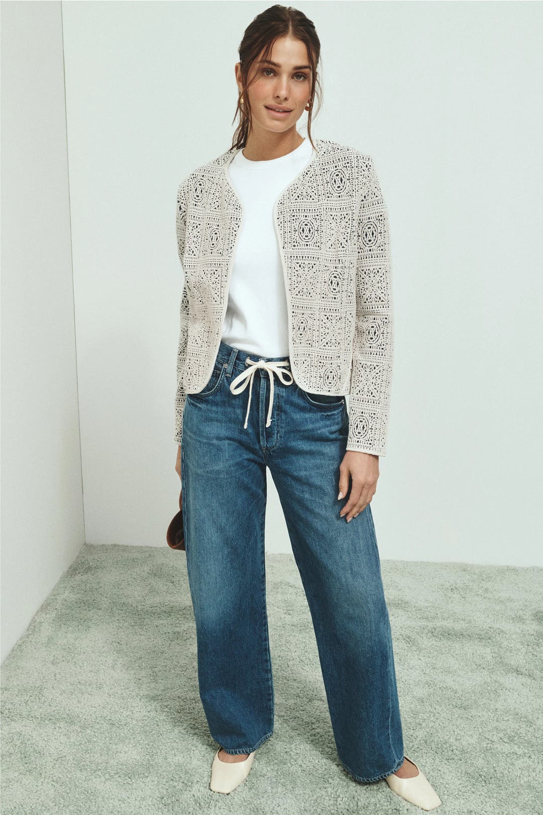 Tapestry Knit Jacket by NIC + ZOE | Rent the Runway