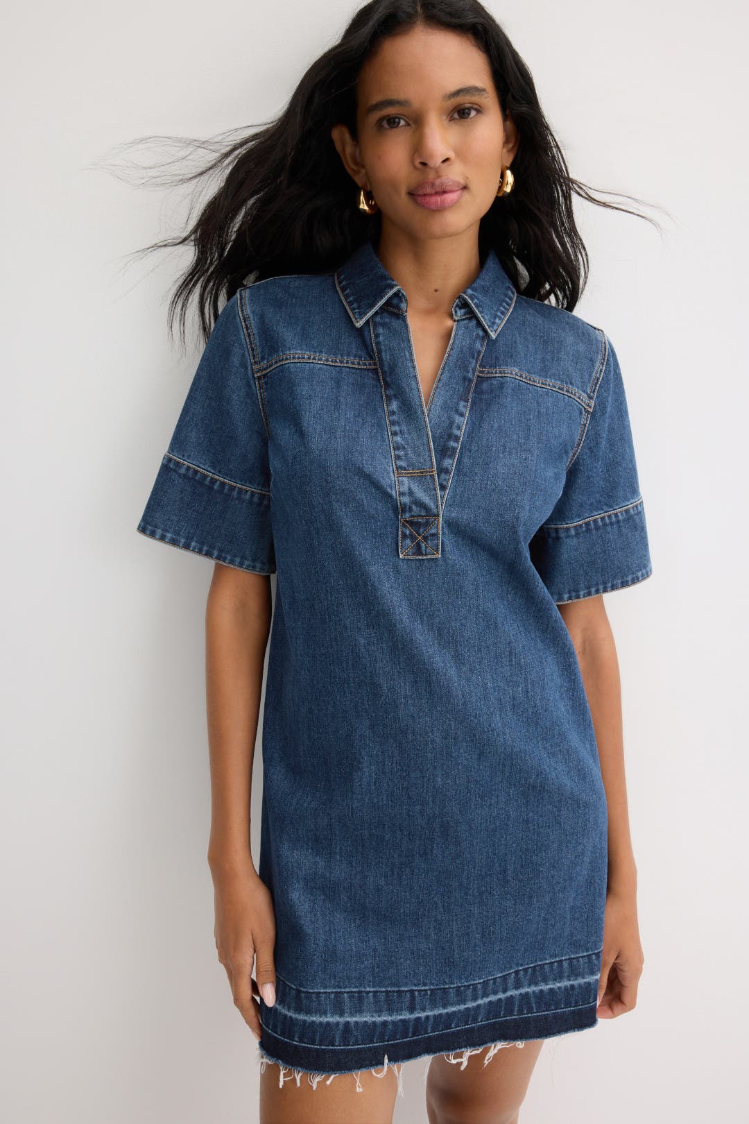Felice Denim Mini Dress by Veronica Beard | Rent the Runway