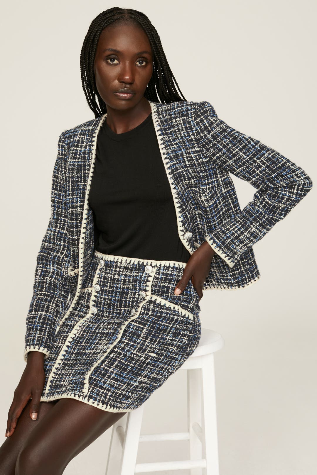 新品包装未開封　tweed narrow skirt Medford Skirt by Veronica Beard | Rent the Runway