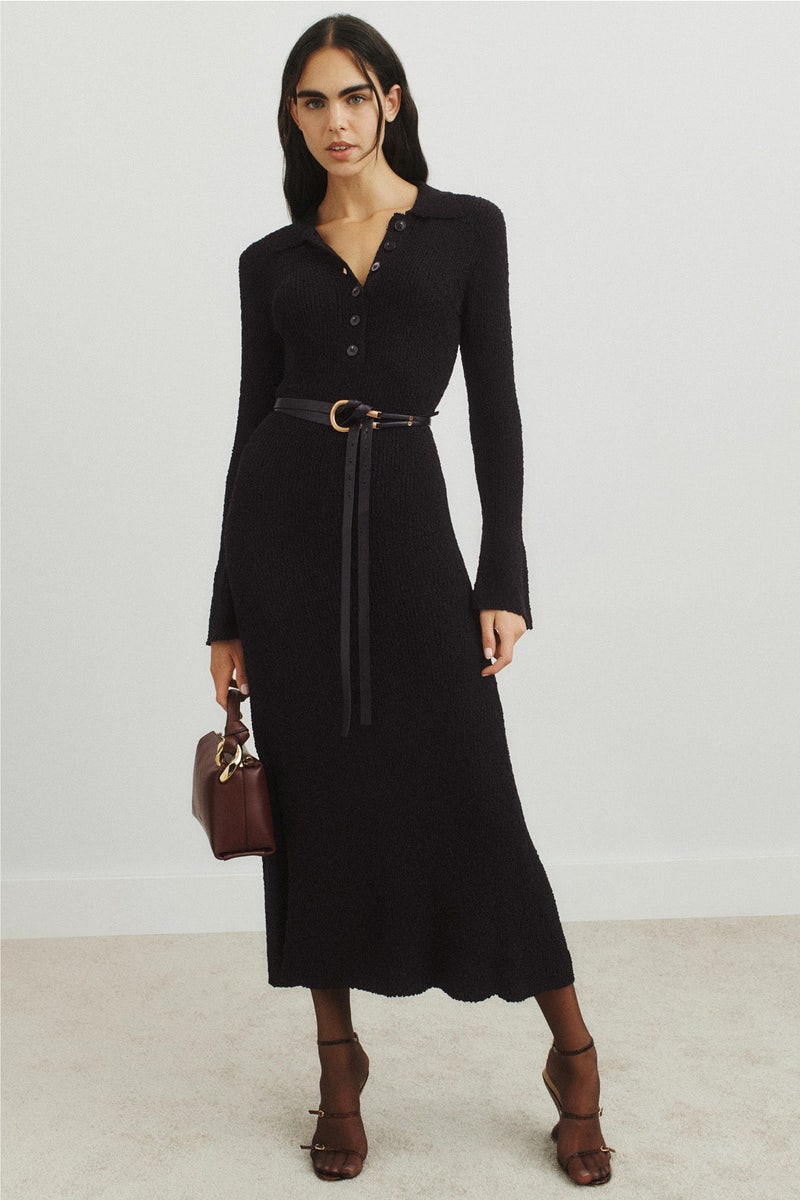 Unbound Knit Shirt Dress by THIRD FORM - Photo 3