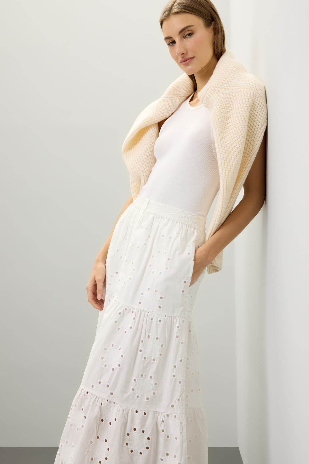 Eyelet Midi Skirt by Thakoon x RTR | Rent the Runway