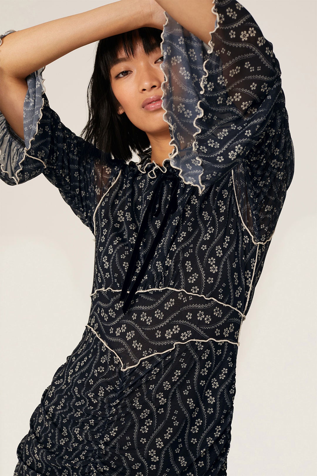 Posies Mesh Dress by Anna Sui 3