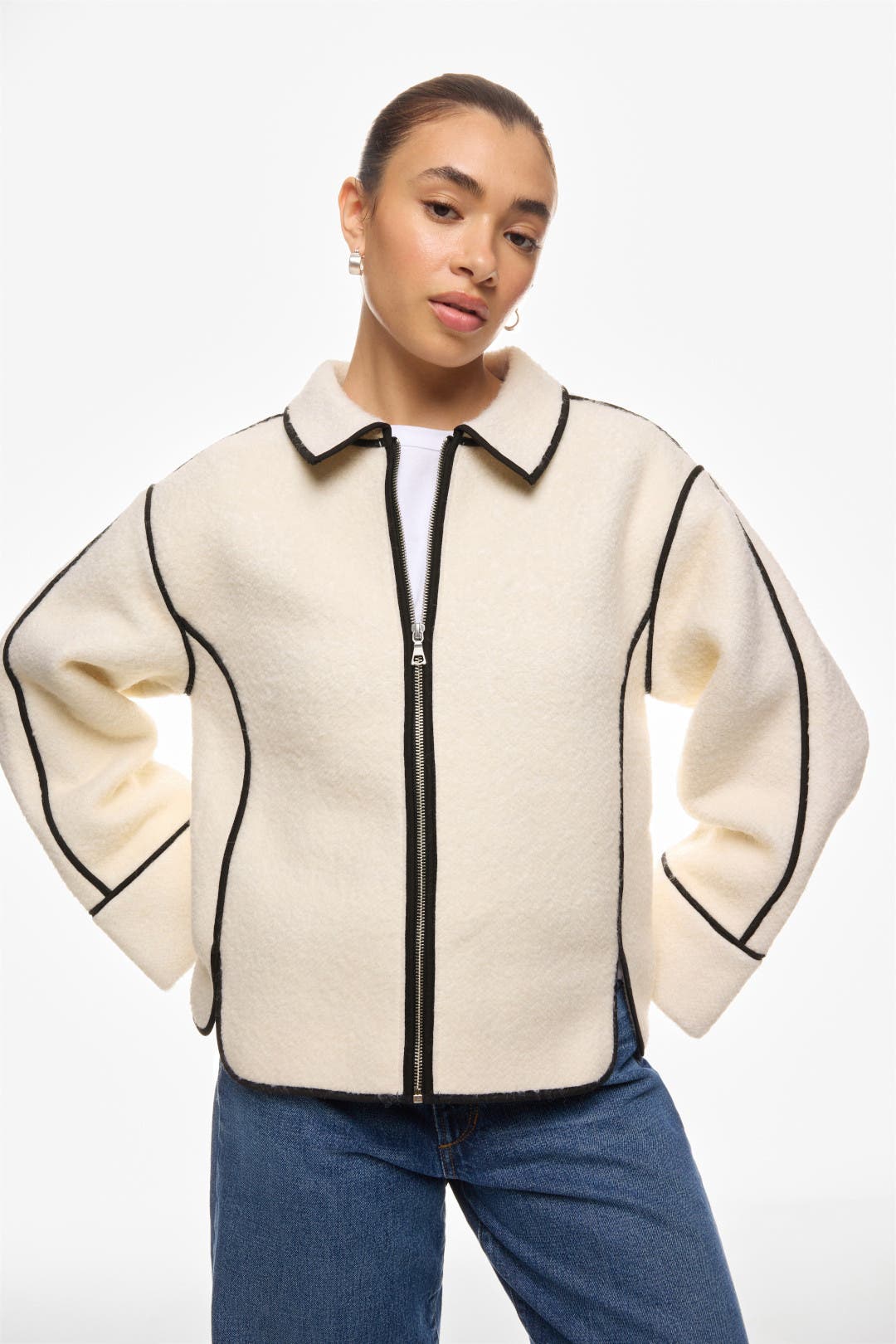 Madison White Shearling Jacket by Modern Citizen | Rent the Runway