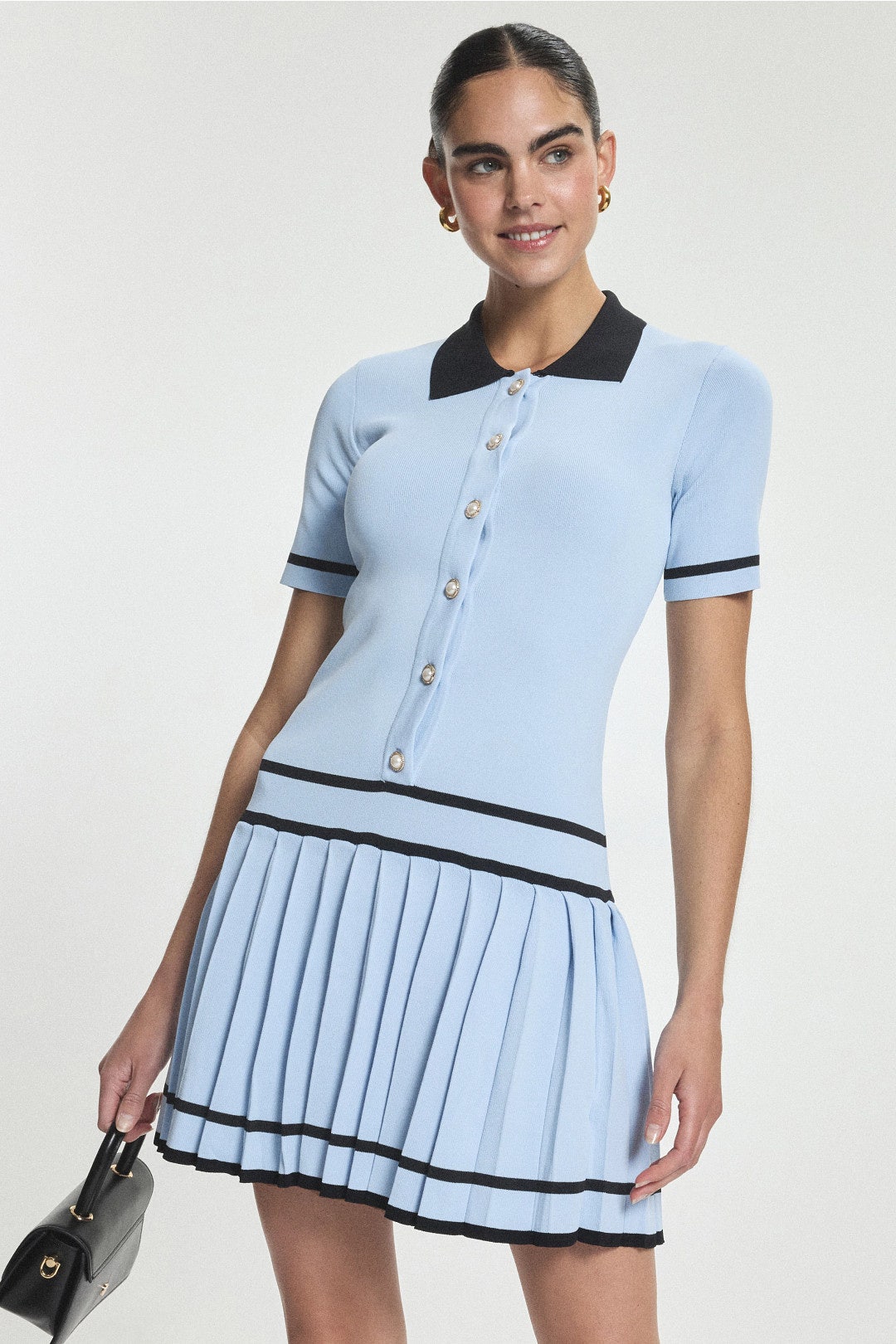 Lucina Dully Pleated Mini Dress by Alexia Admor 3