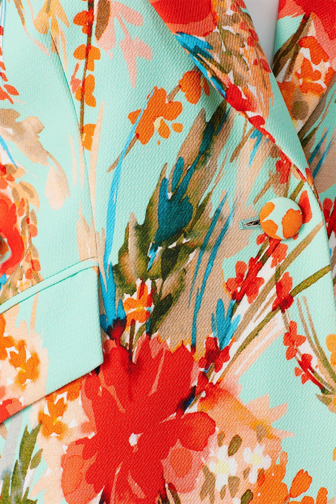 Aqua Multi Print Blazer by Badgley Mischka | Rent the Runway