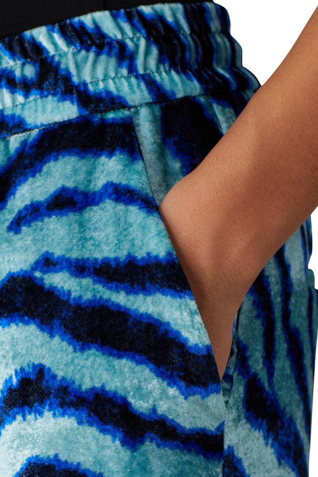 Teal Zebra Baggy Shorts by R13 3