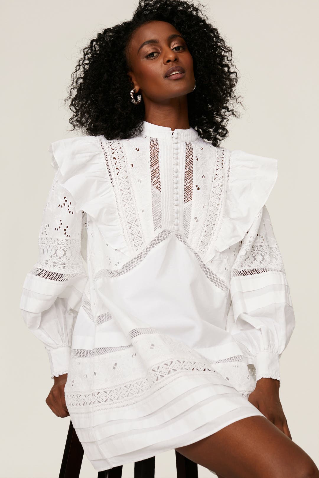 Prim Broderie Dress by AllSaints | Rent the Runway