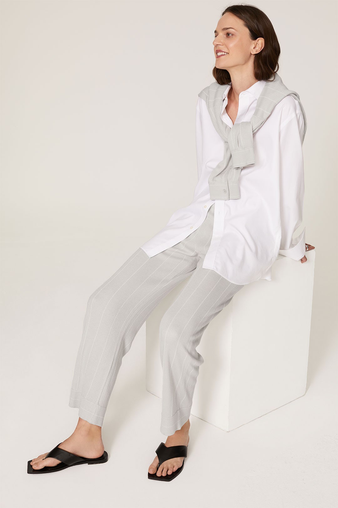 Grey Unstructured Pants by Club Monaco 3