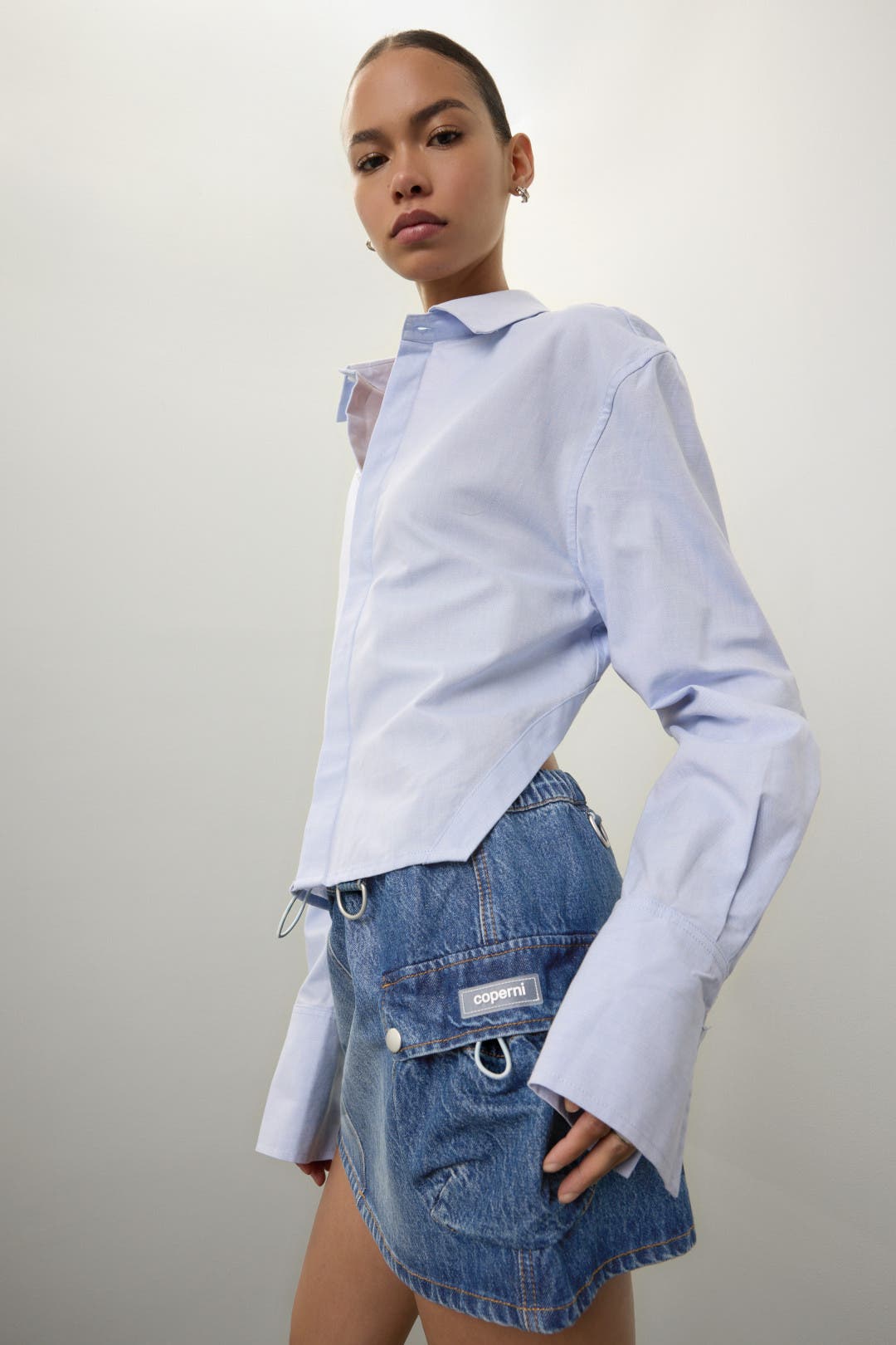 Denim Cargo Skirt by Coperni | Rent the Runway