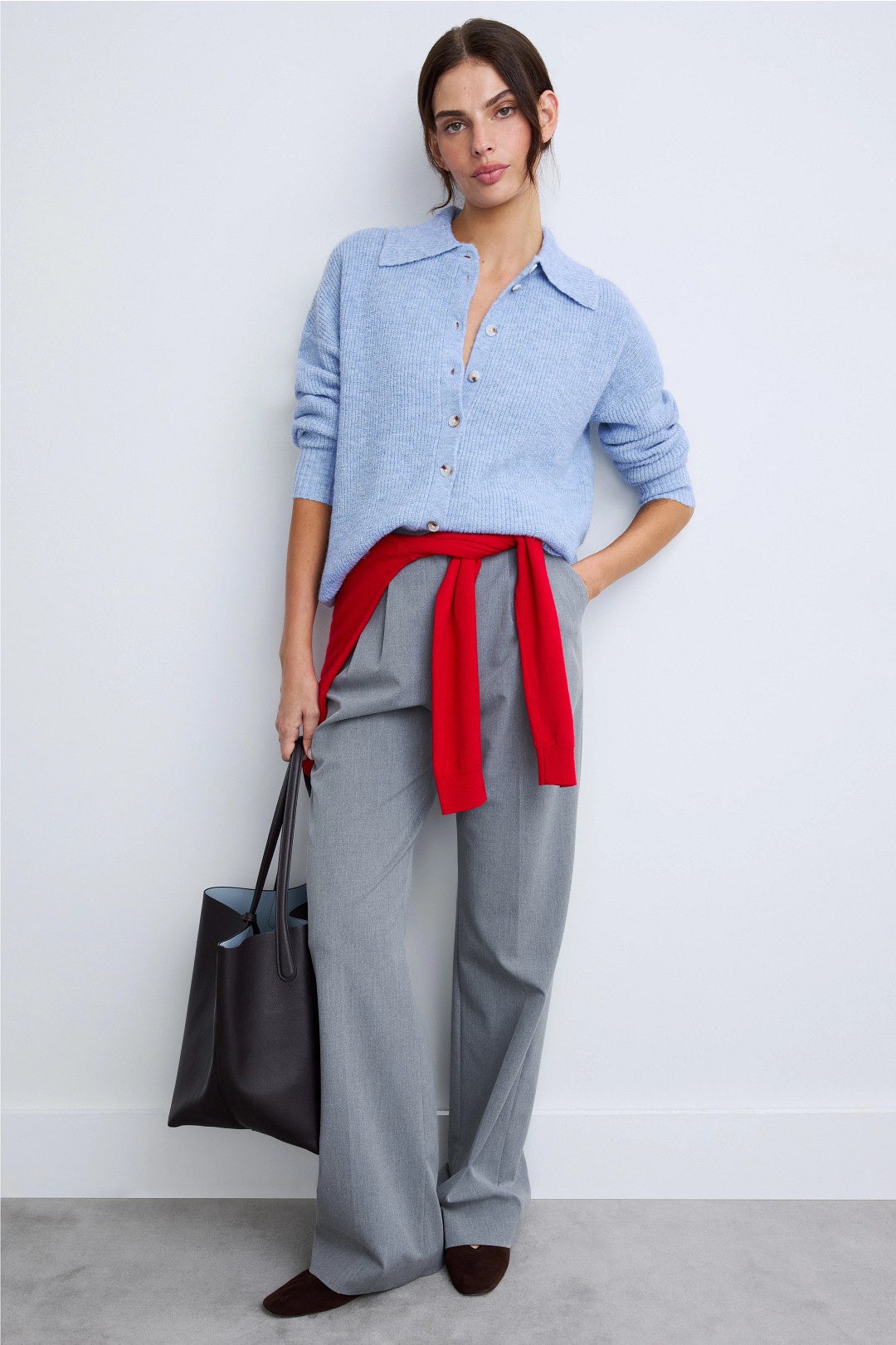 Millie Oversized Polo Sweater by Central Park West 3