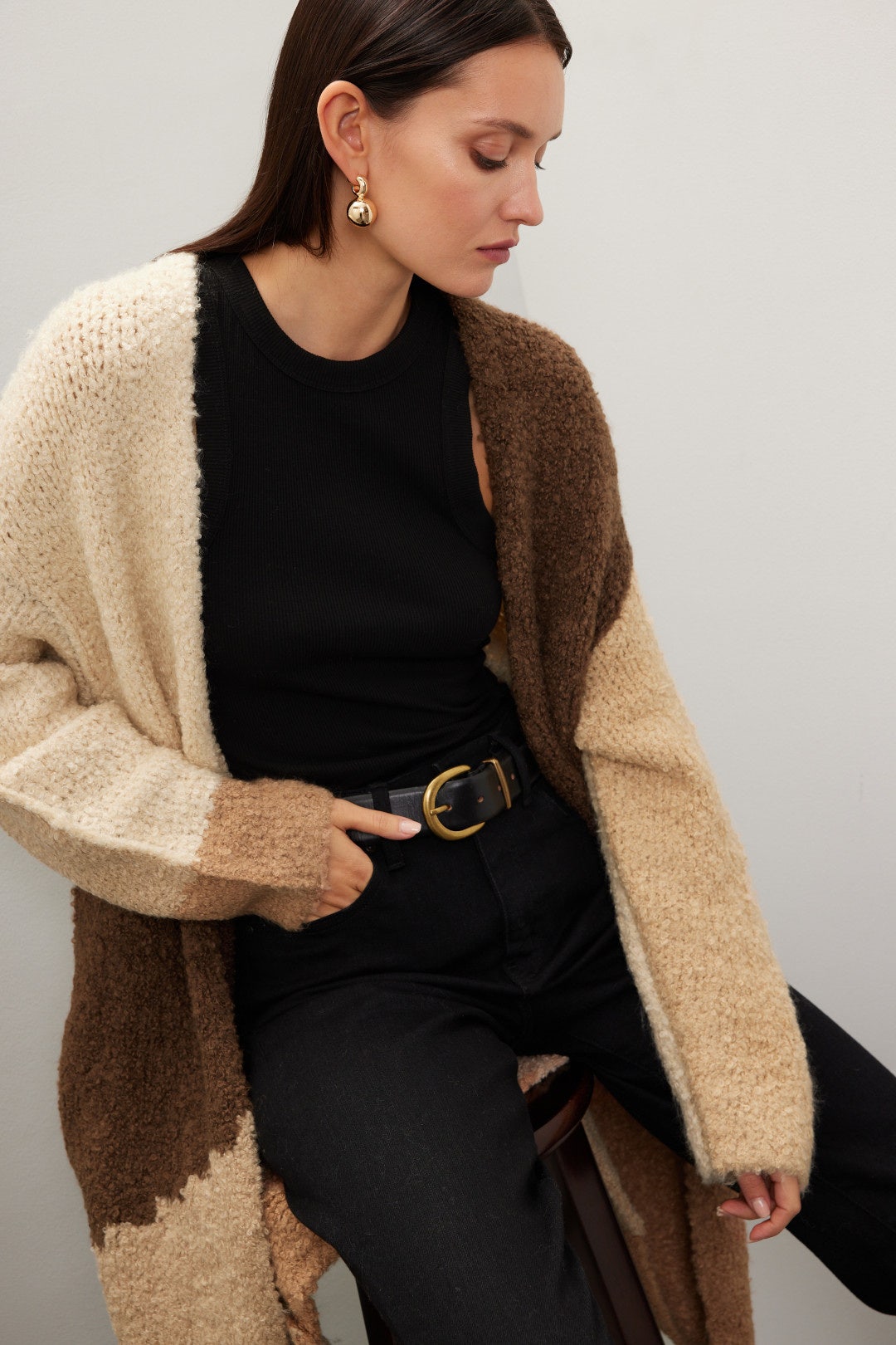 Colorblock Cardigan Sweater by Osman Yousefzada x RTR 3