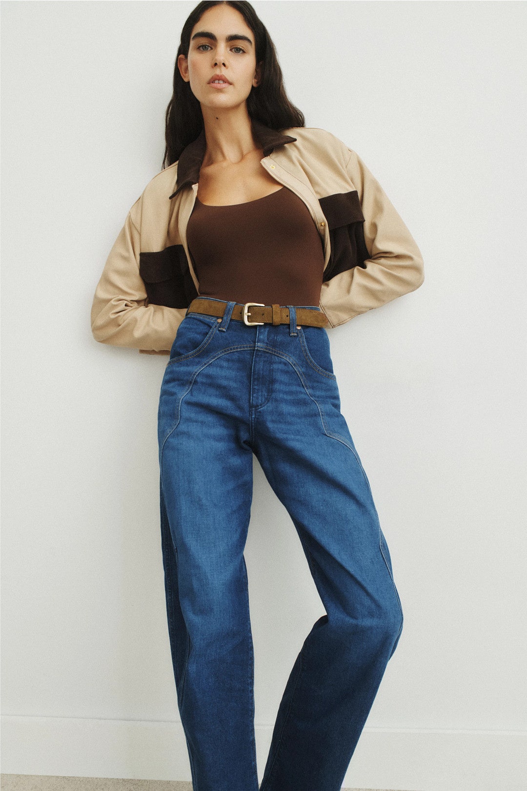 Front Seam Barrel Jeans by WRANGLER 3