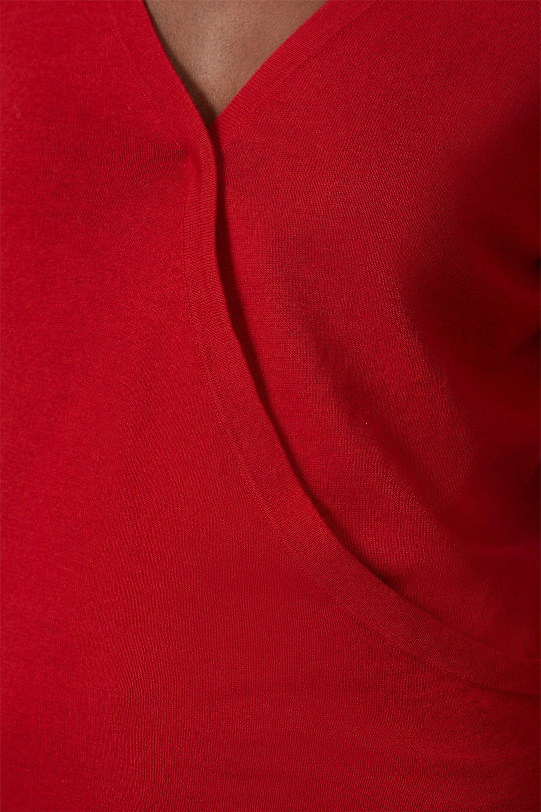Red Surplice Sweater by Halogen 3