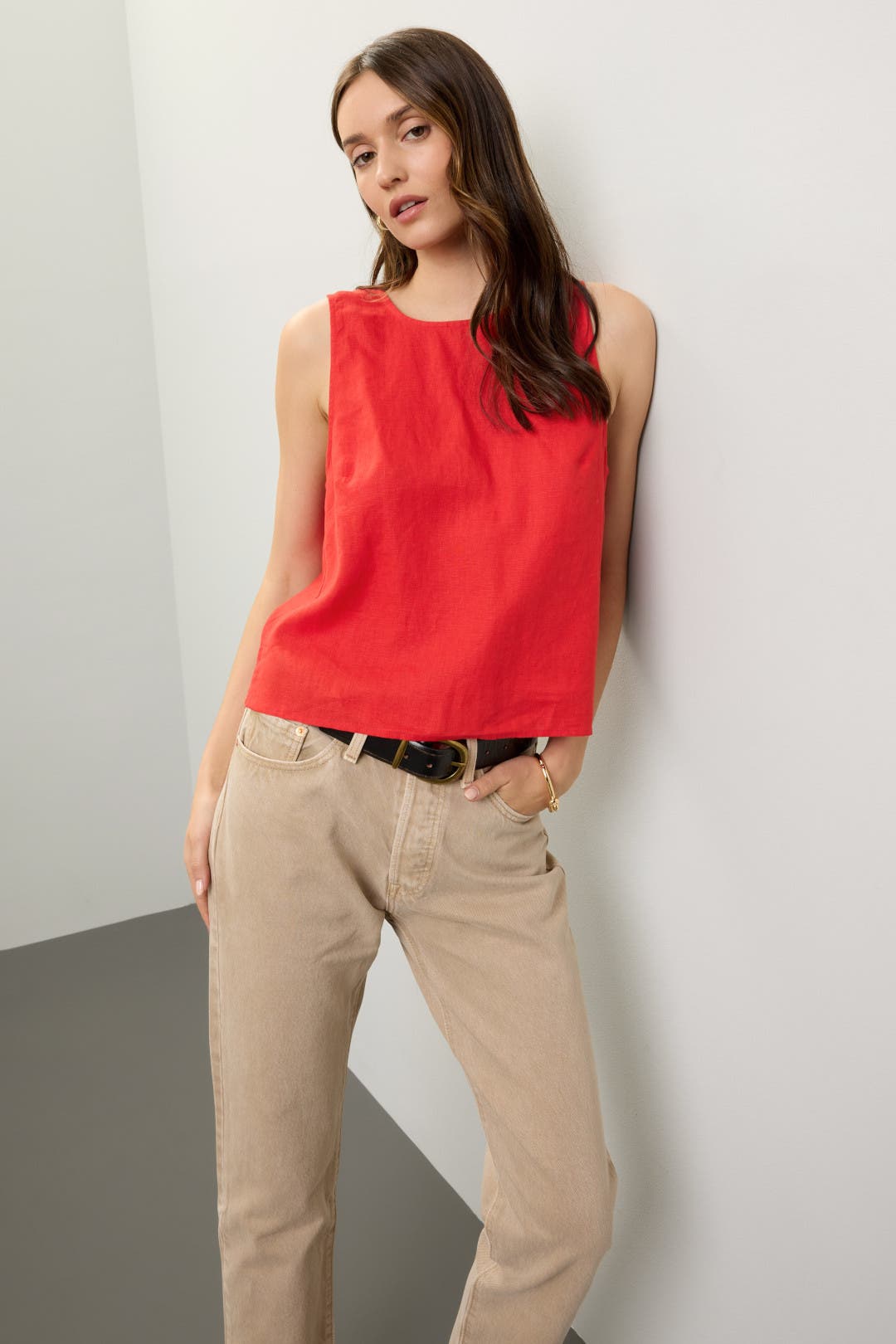 メイドウェル Madewell Odin Top - Linen レディース シャツ トップス Festival Red Women's Madewell Odin Top - Linen | Zappos.com