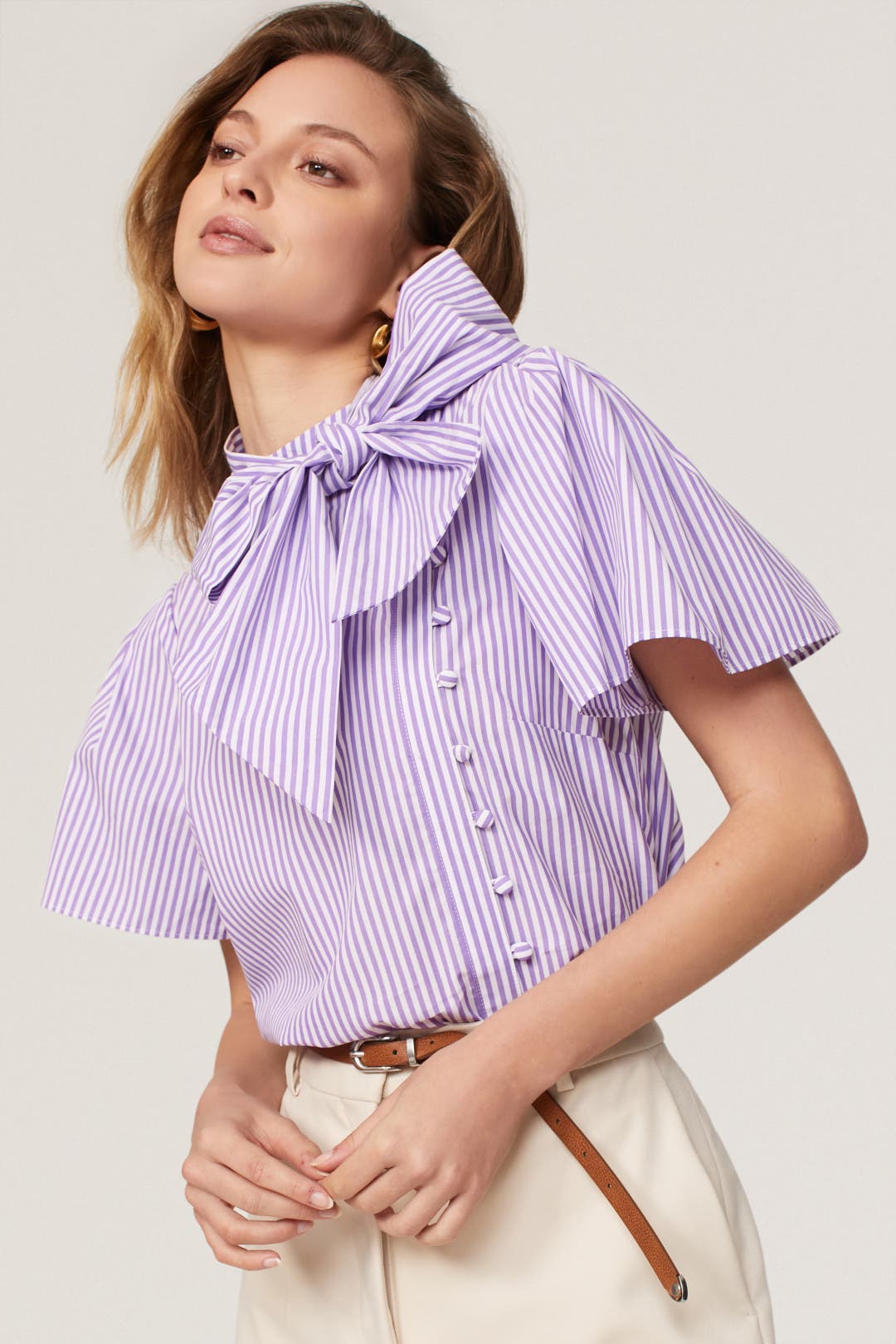 Tie Neck Top by Adam Lippes x RTR | Rent the Runway